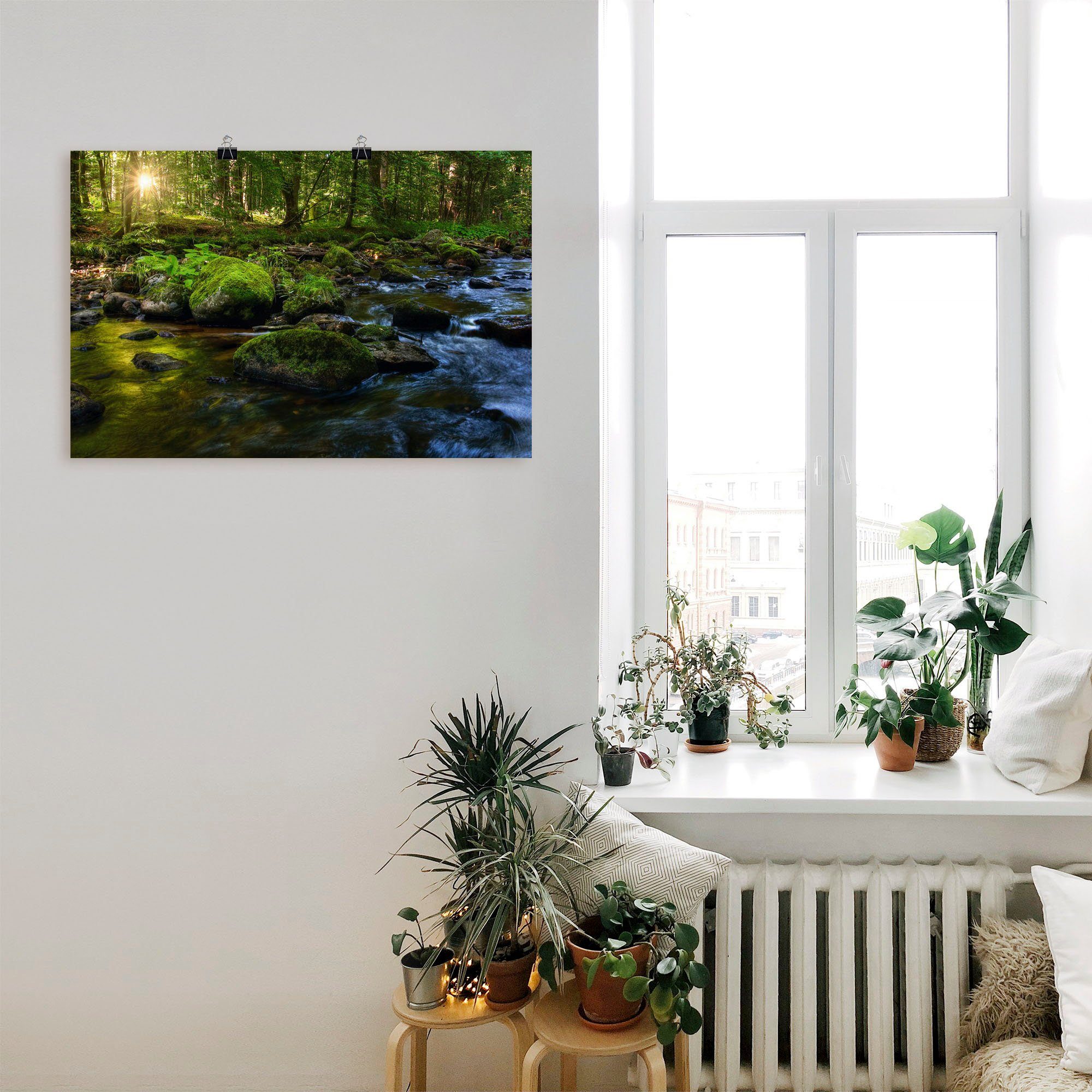 Artland Artprint Feeënland als artprint van aluminium, artprint voor buiten, artprint op linnen, poster in verschillende maten. maten