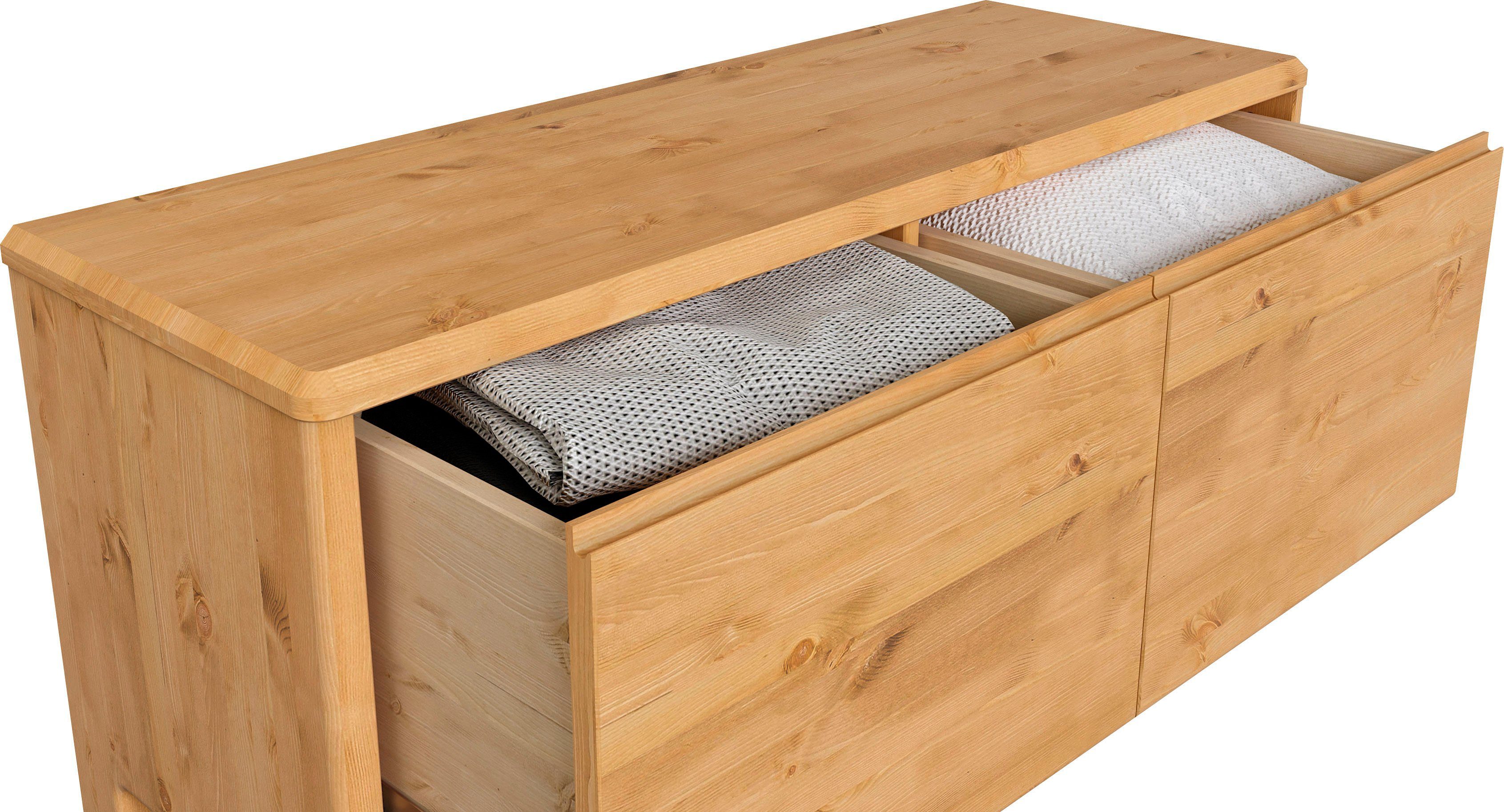 Home affaire Kast Luven gecertificeerd massief hout, met 2 lades