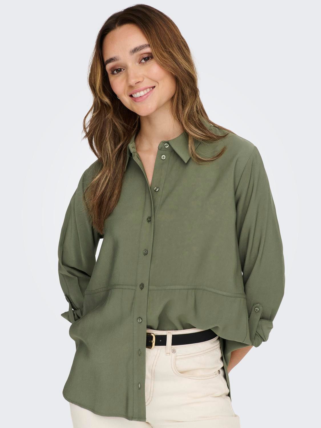 JDY Overhemdblouse JDYOLLI L/S LONG SHIRT WVN NOOS