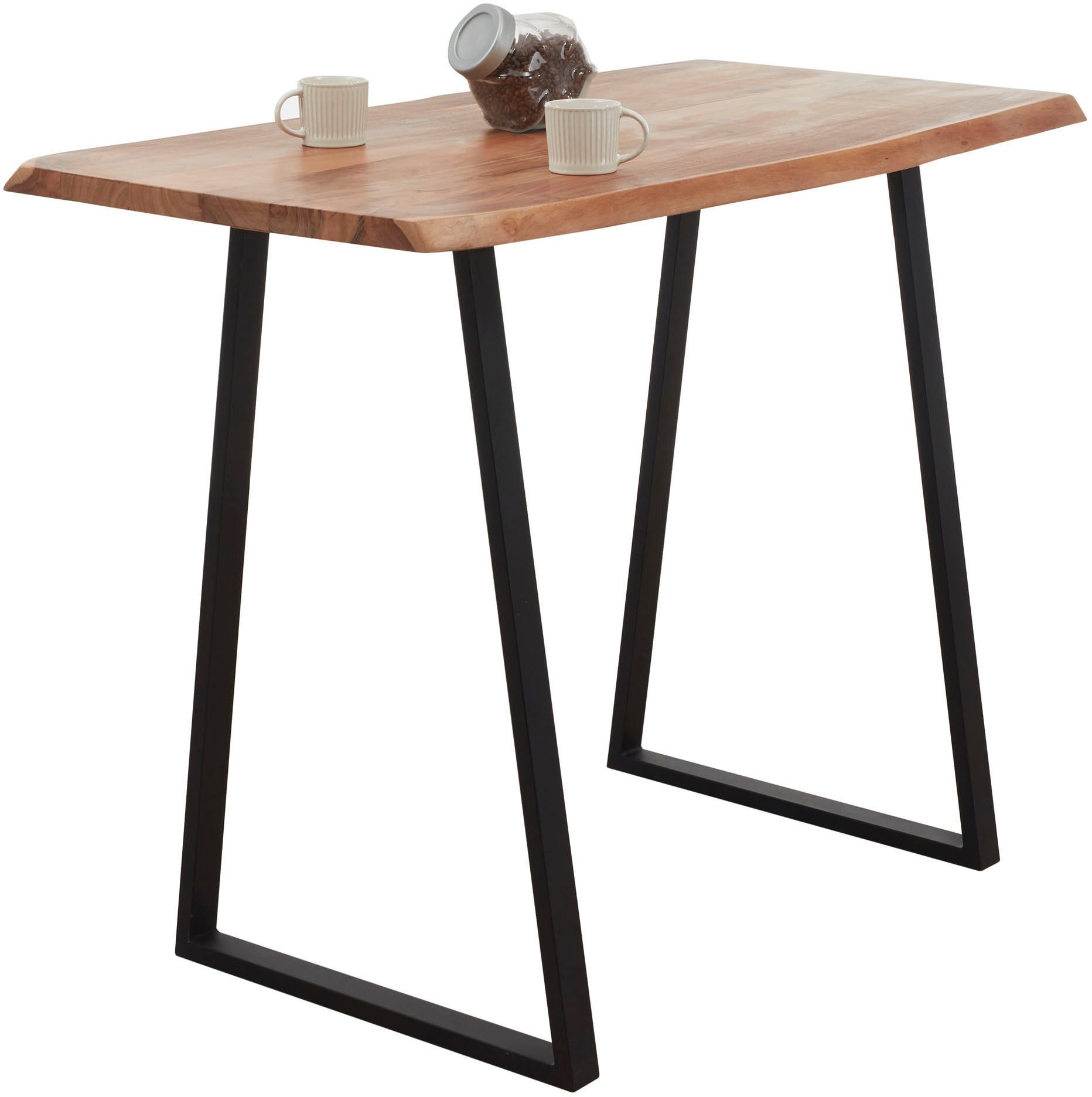 Stolkom Bartafel Goa Massief hout in boomstam-look