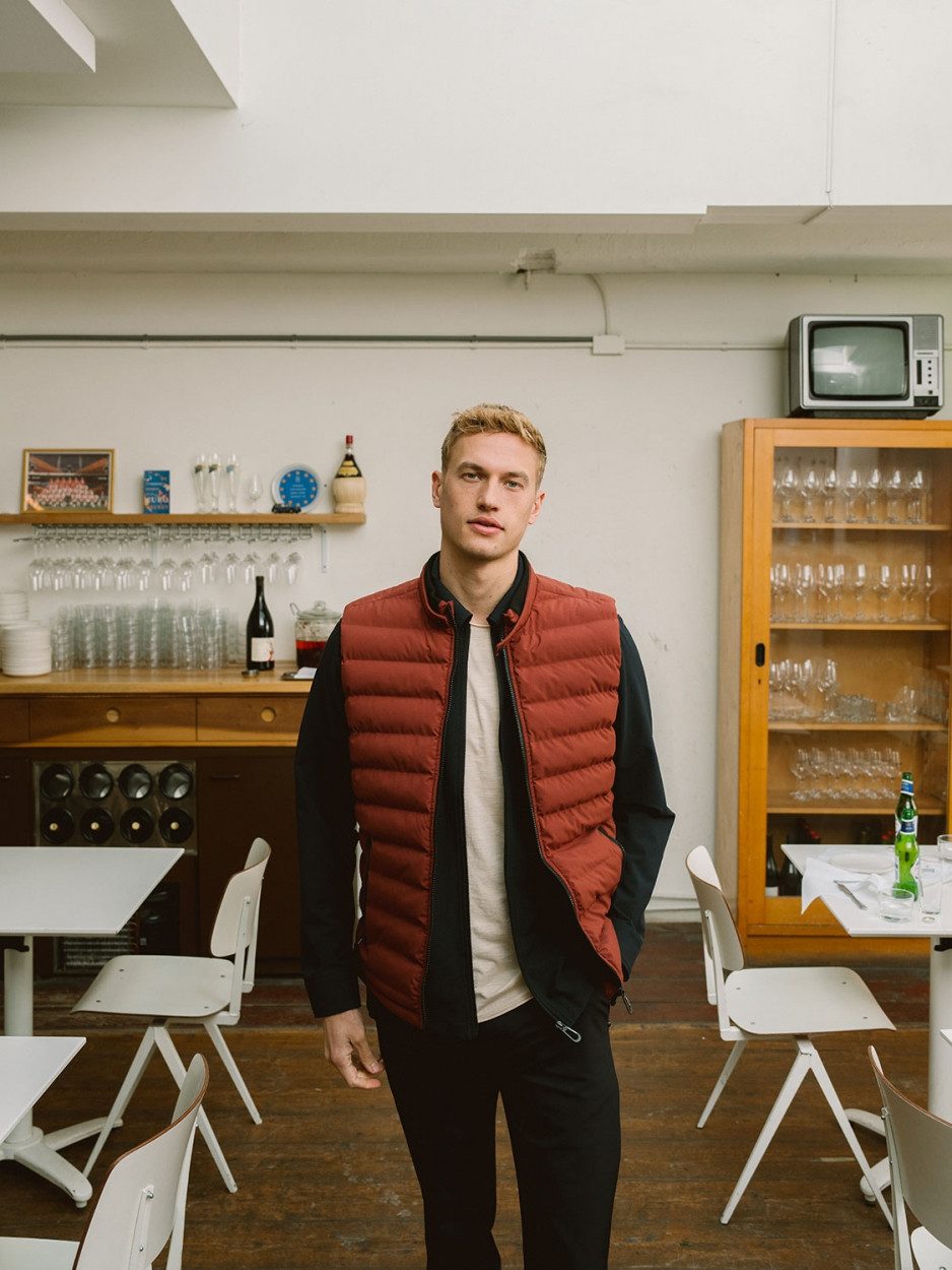 NO EXCESS Bodywarmer Met watté look