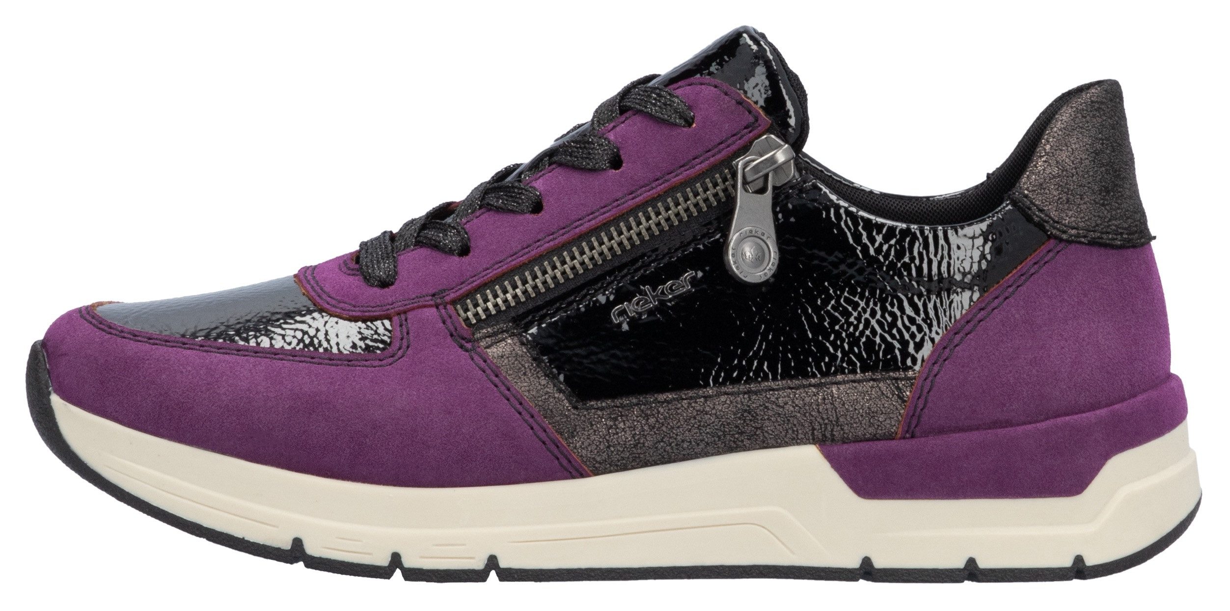 Rieker Sneakers veterschoenen, lage schoen, vrijetijdsschoen in modieus ontwerp