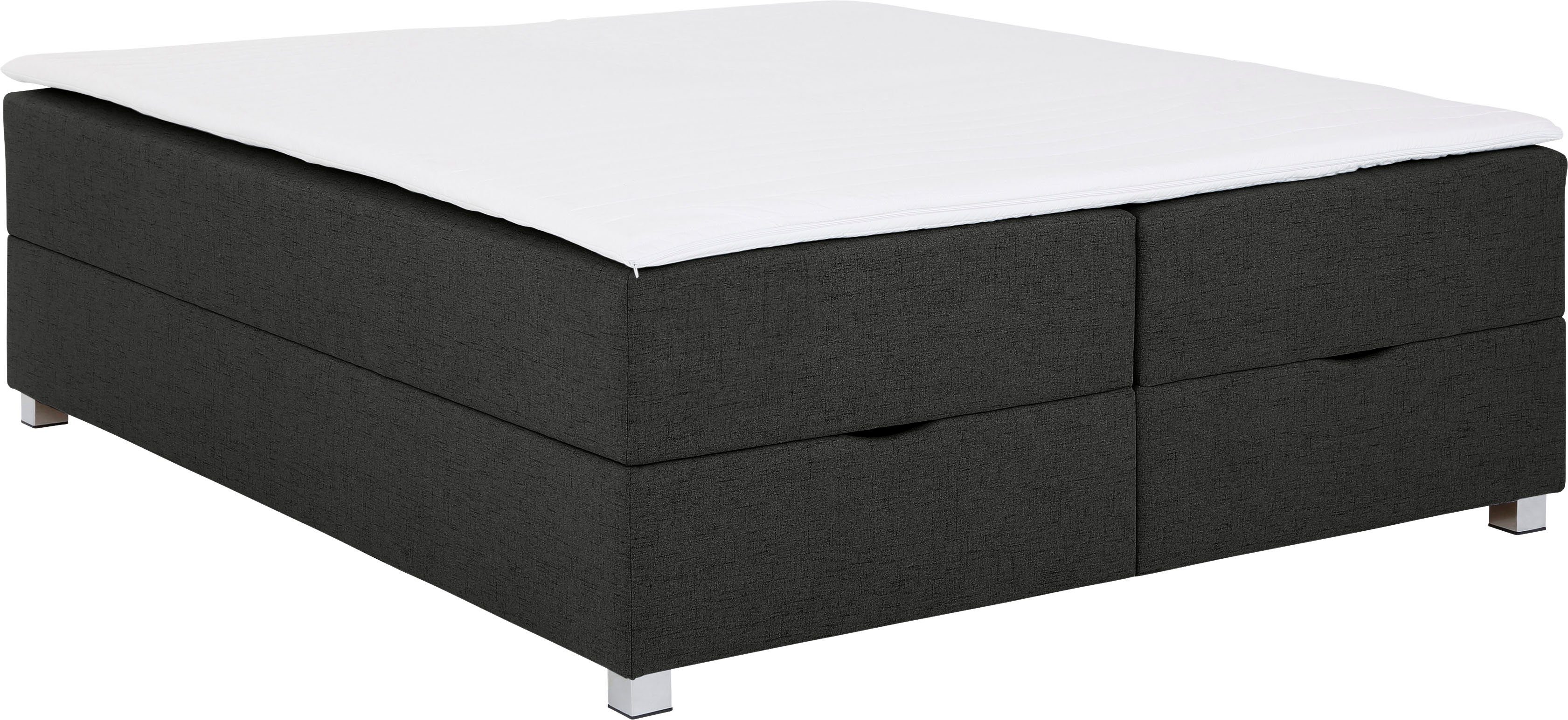 INOSIGN Boxspring Alexis zonder hoofdbord - ideaal voor ruimtes met schuine plafonds, in 4 breedten