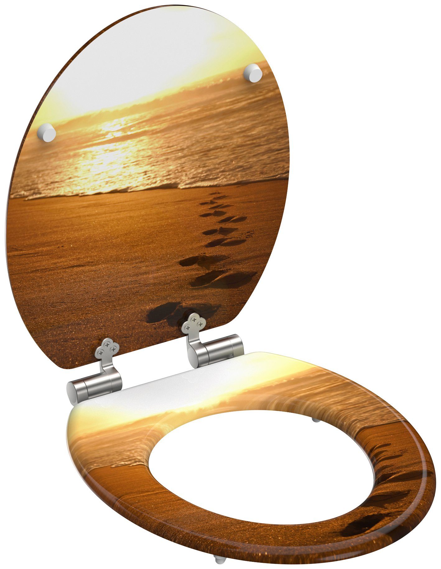 welltime Toiletzitting Sunset met softclosemechanisme, mdf, krasvast