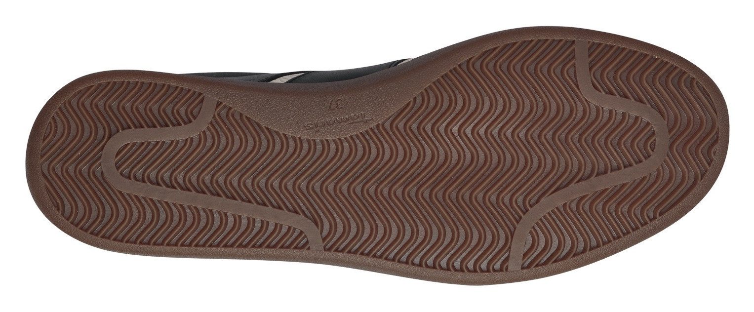Tamaris Plateausneakers vrijetijdsschoen, lage schoen, veterschoen met gepolsterde schacht