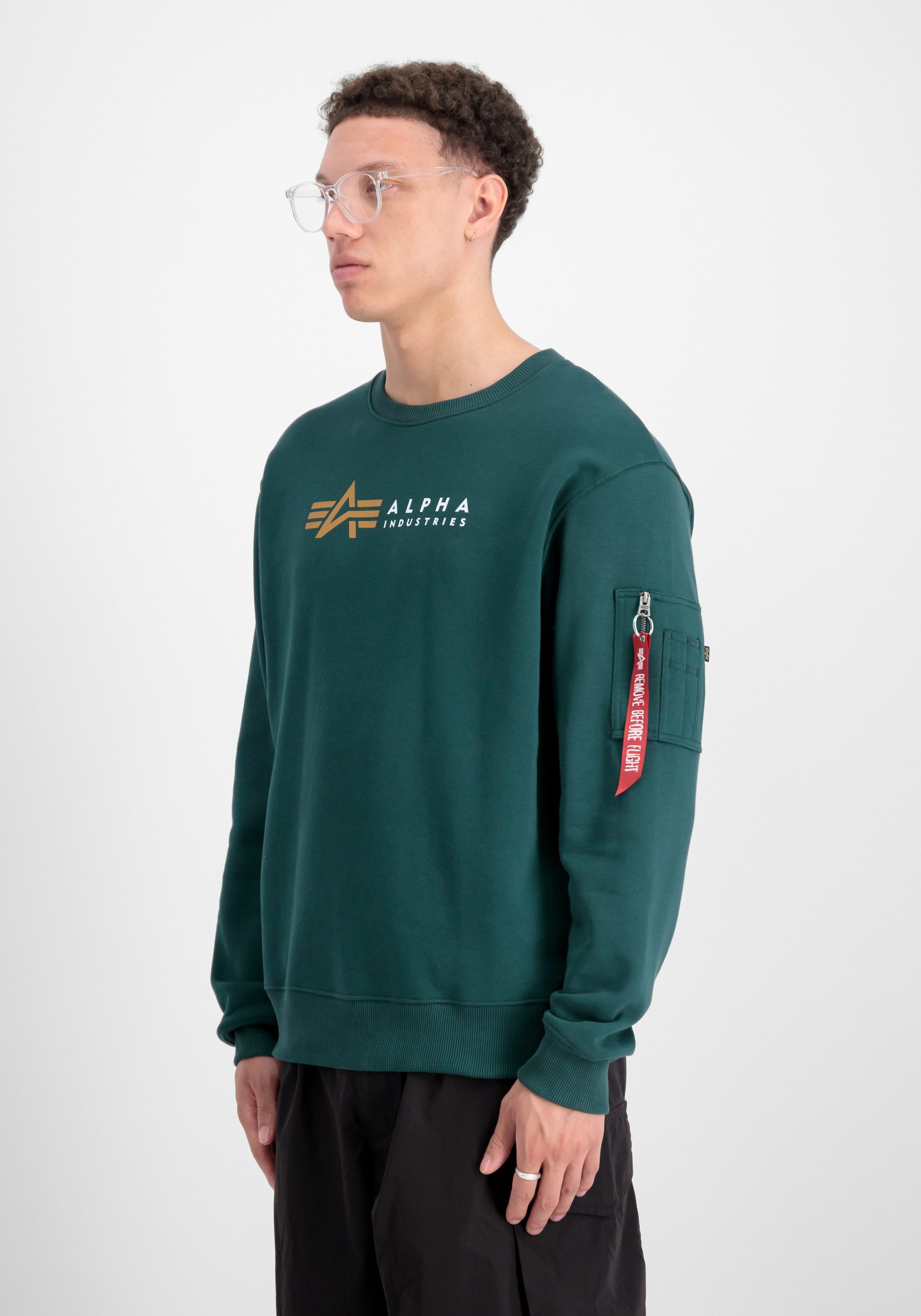 Alpha Industries Sweater Men Sweatshirts Alpha Label Sweater