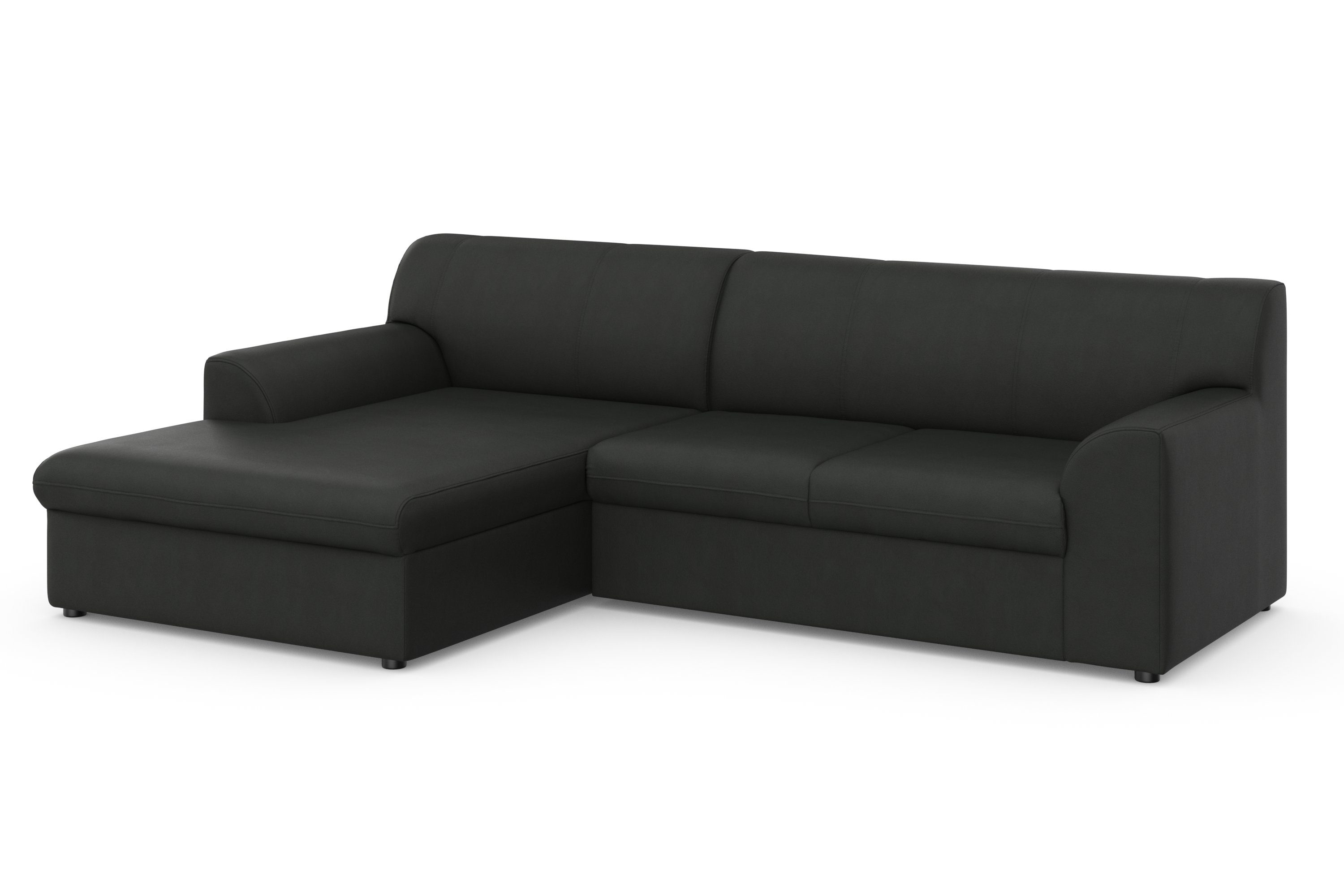 DOMO collection Hoekbank Topper, elegant en tijdloos, compacte afmetingen 245/155cm, L-vorm