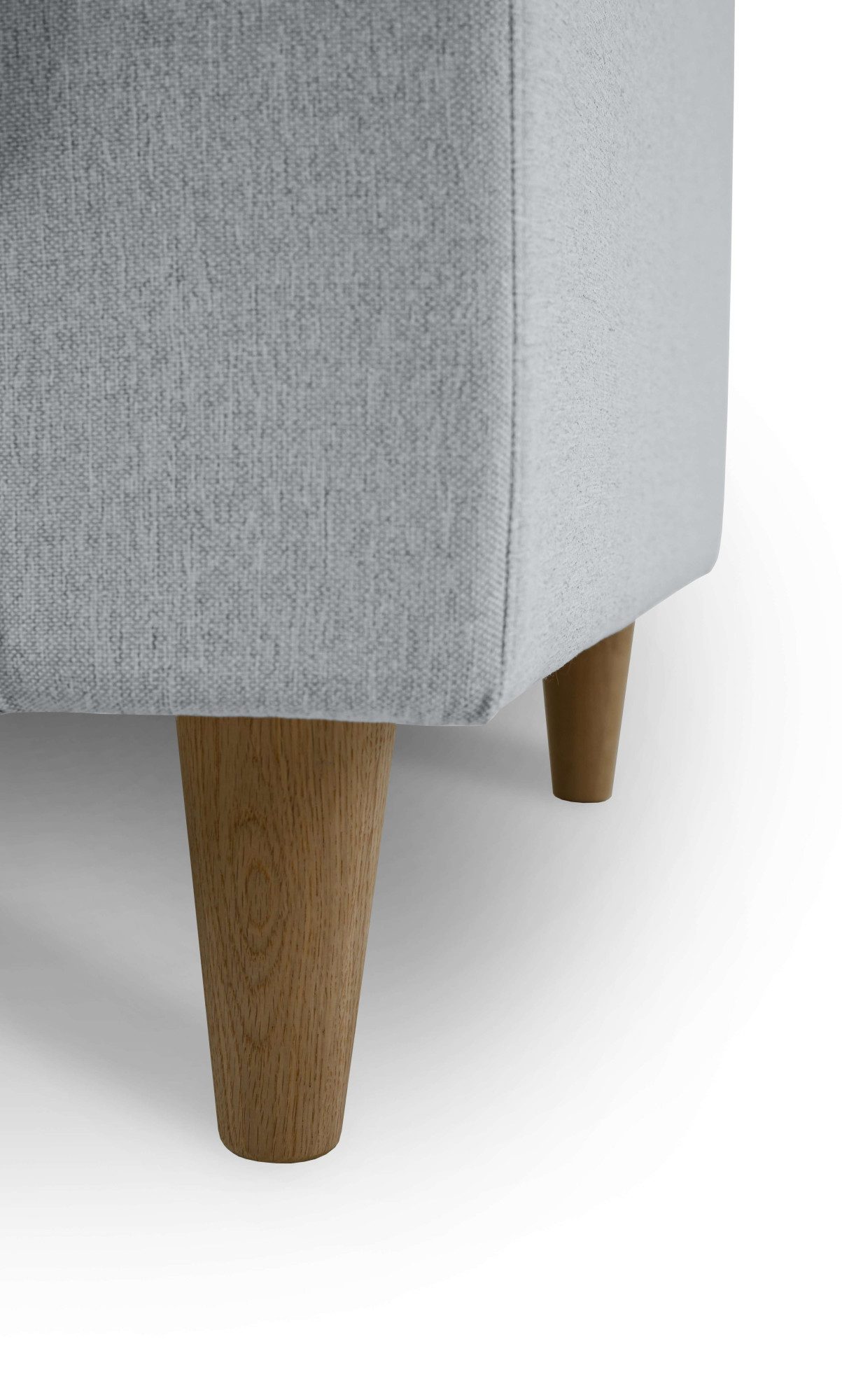 andas 3-zitsbank Tvinno in scandinavische stijl, met massief houten poten, breedte 217 cm