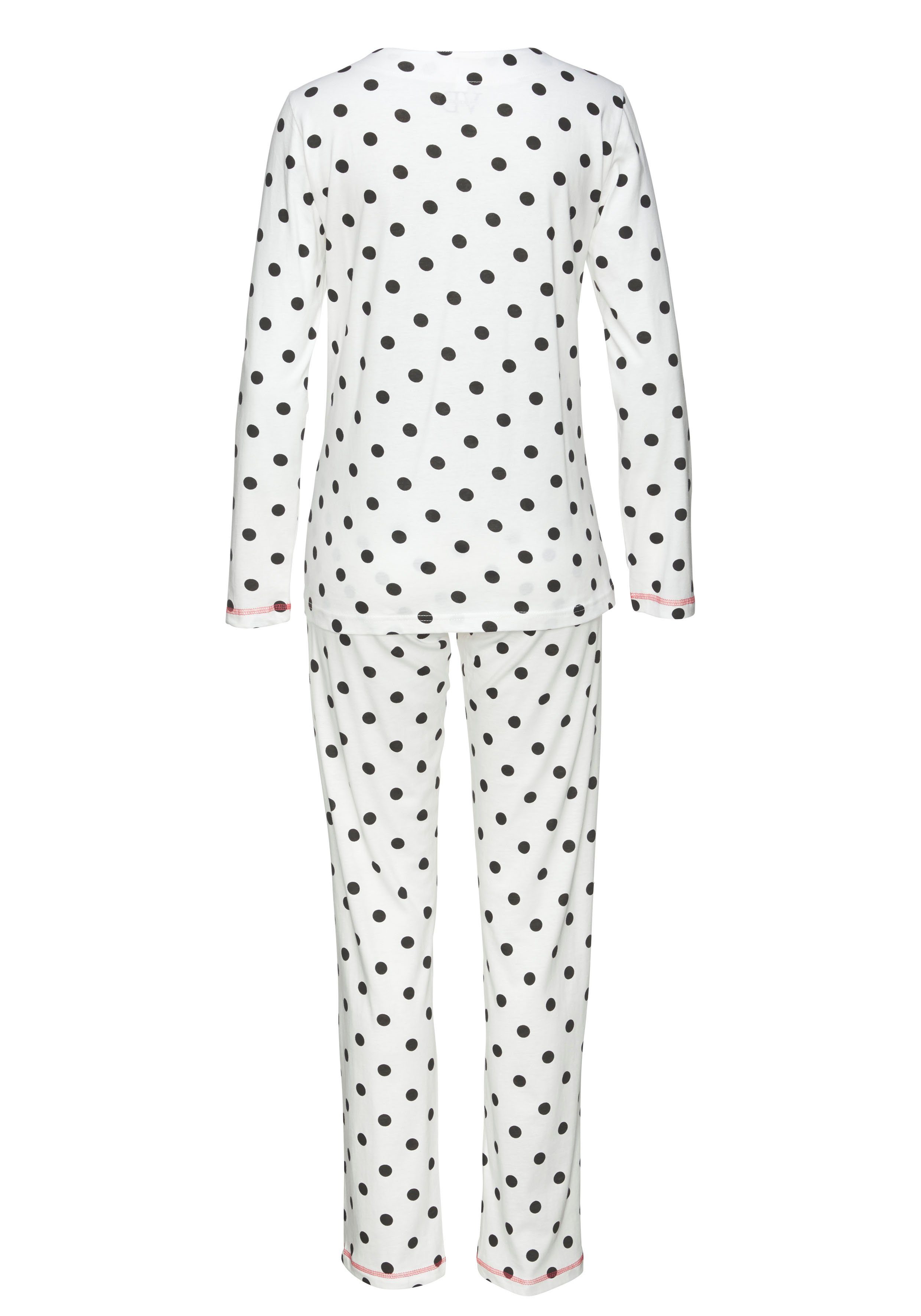 Vivance Dreams Pyjama met grote punten en sterretjes (4-delig, Set van 2)