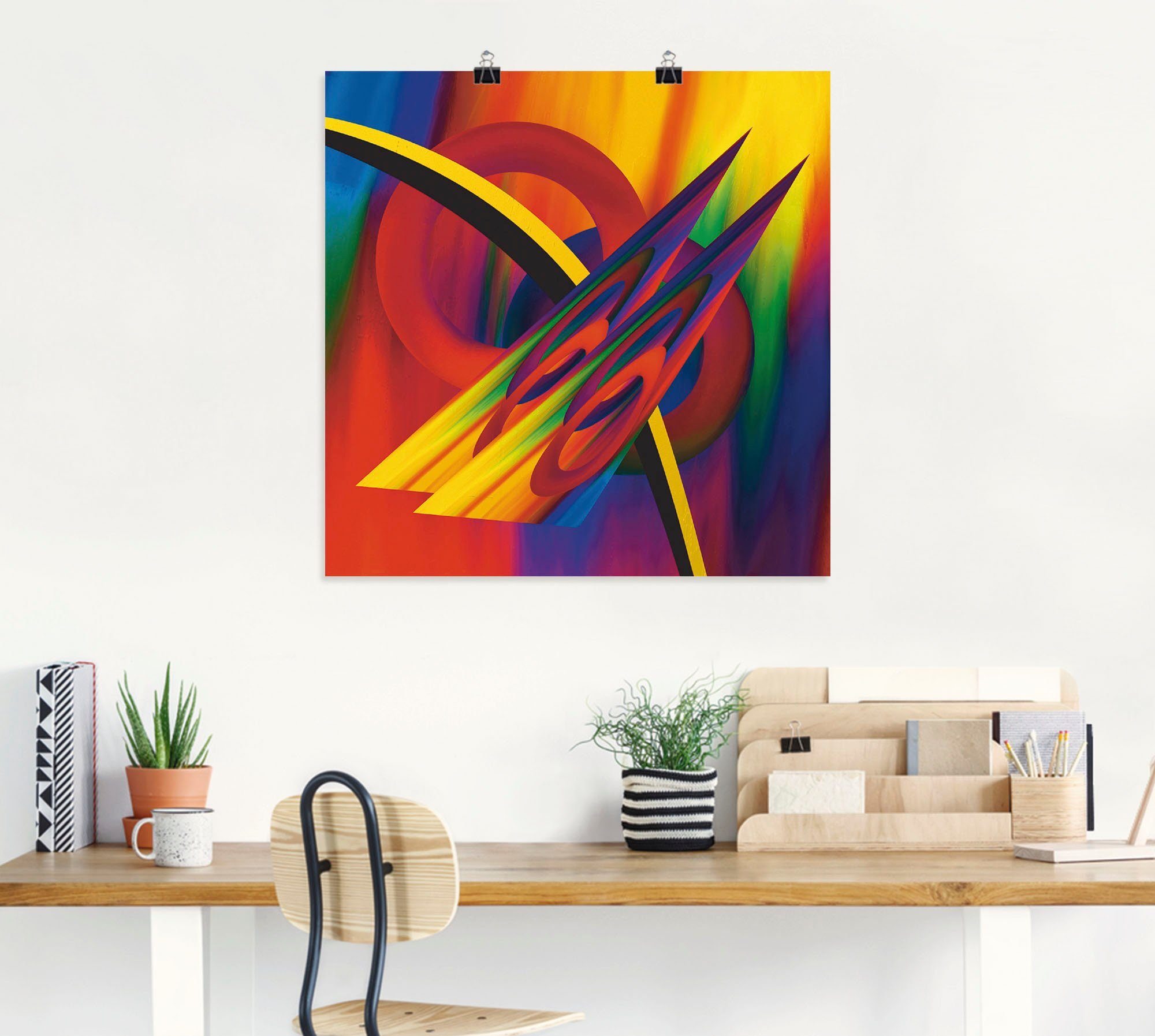 Artland Poster Modern multicolour als artprint van aluminium, artprint op linnen, muursticker of poster in verschillende maten