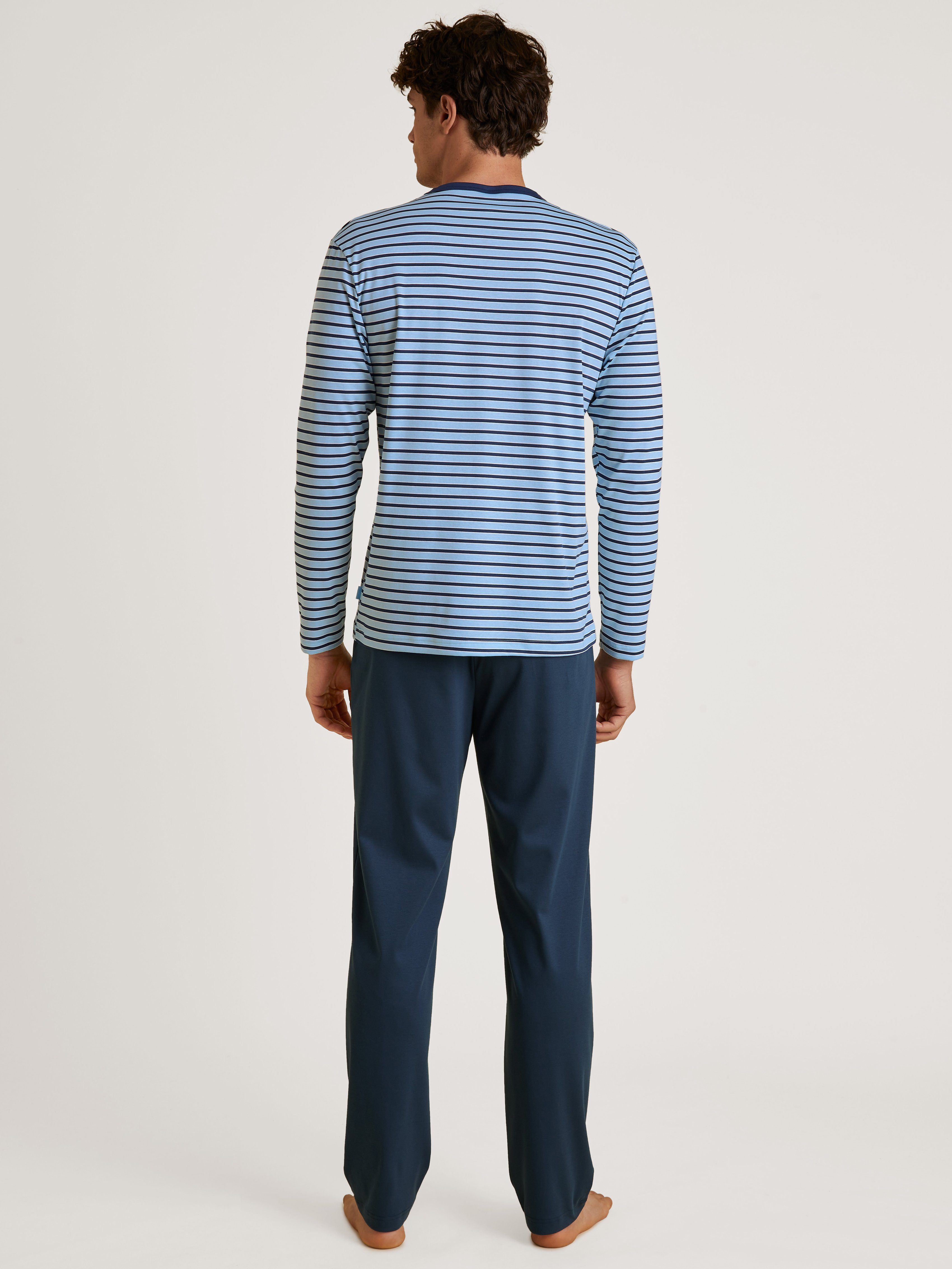 CALIDA Pyjama Relax Streamline met v-hals ontwerp (set 2-delig)
