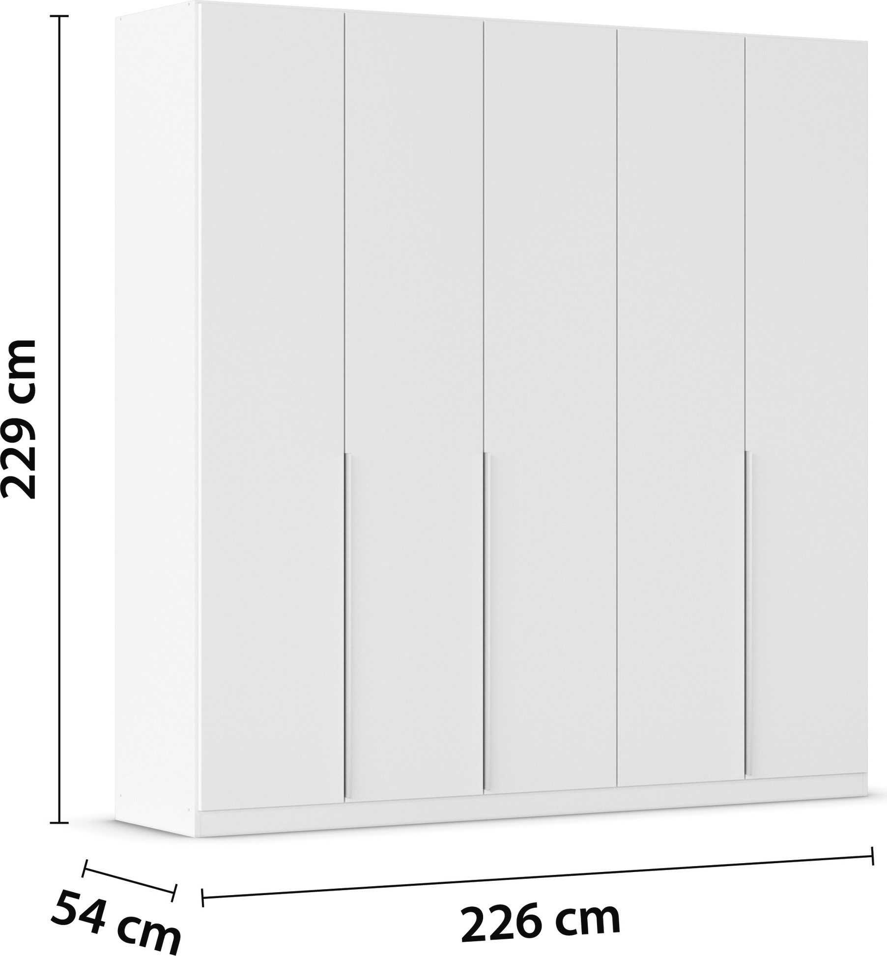 rauch Draaideurkast Kleiderschrank Schrank Garderobe AGORDO TOPSELLER Schlafzimmer doordachte binnenuitrusting, in 6 breedtes en 2 hoogtes made in germany