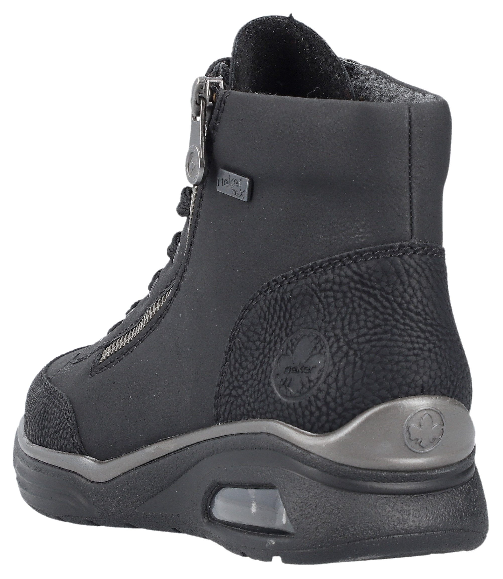 Rieker Sneakers vrijetijdsschoen, lage schoen, veterschoen met riekertex-membraan