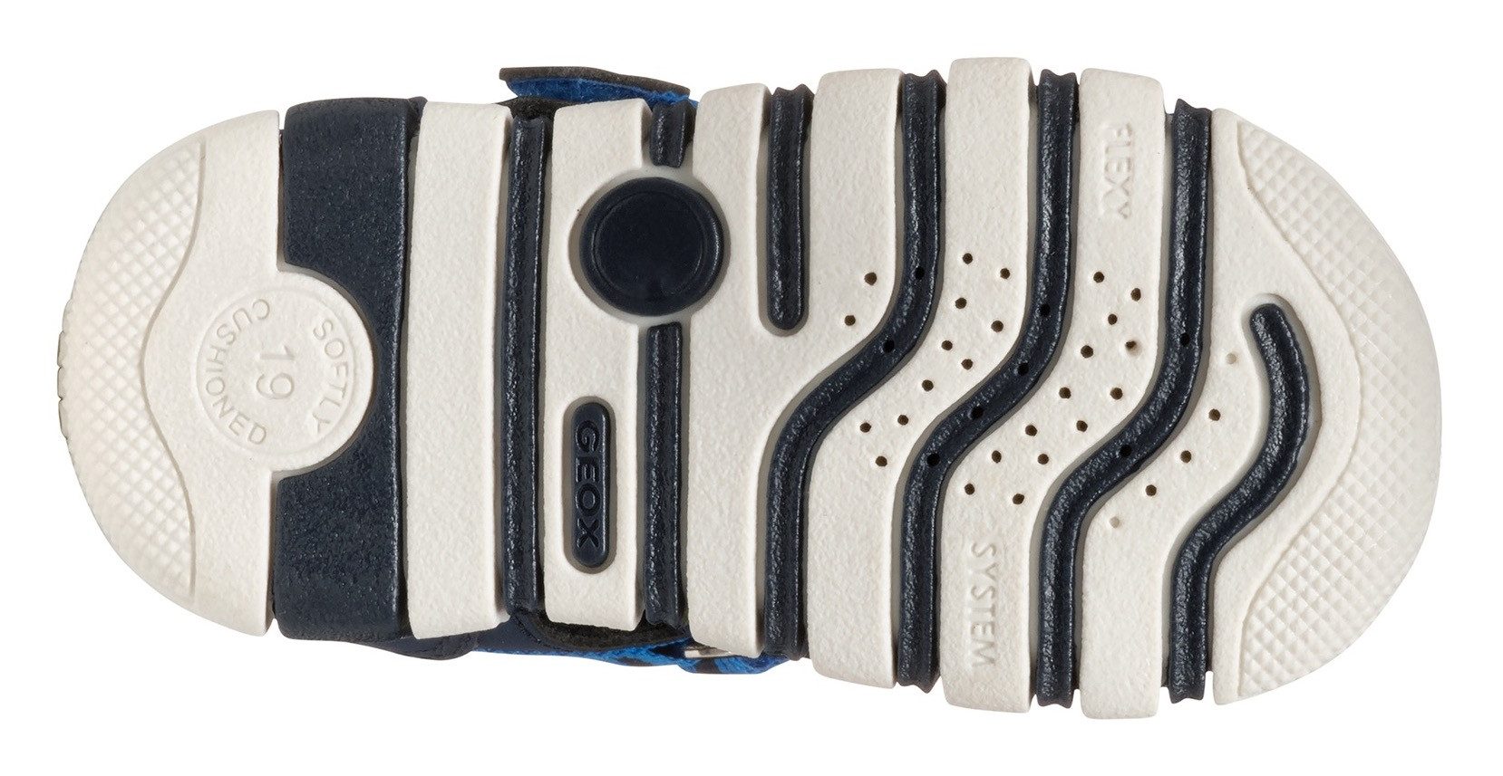 Geox Babyschoentjes B SANDAL IUPIDOO BOY , trekking-sandaal, outdoorschoen, babyschoen met klittenbandsluiting
