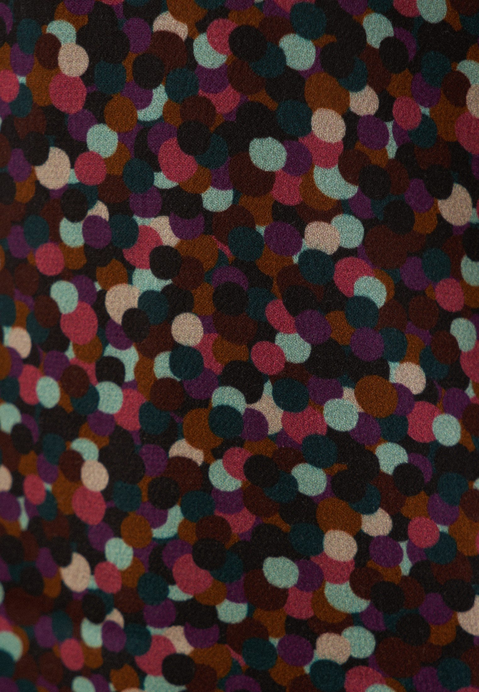 seidensticker Overhemdblouse Zwarte roos Lange mouwen kraag print