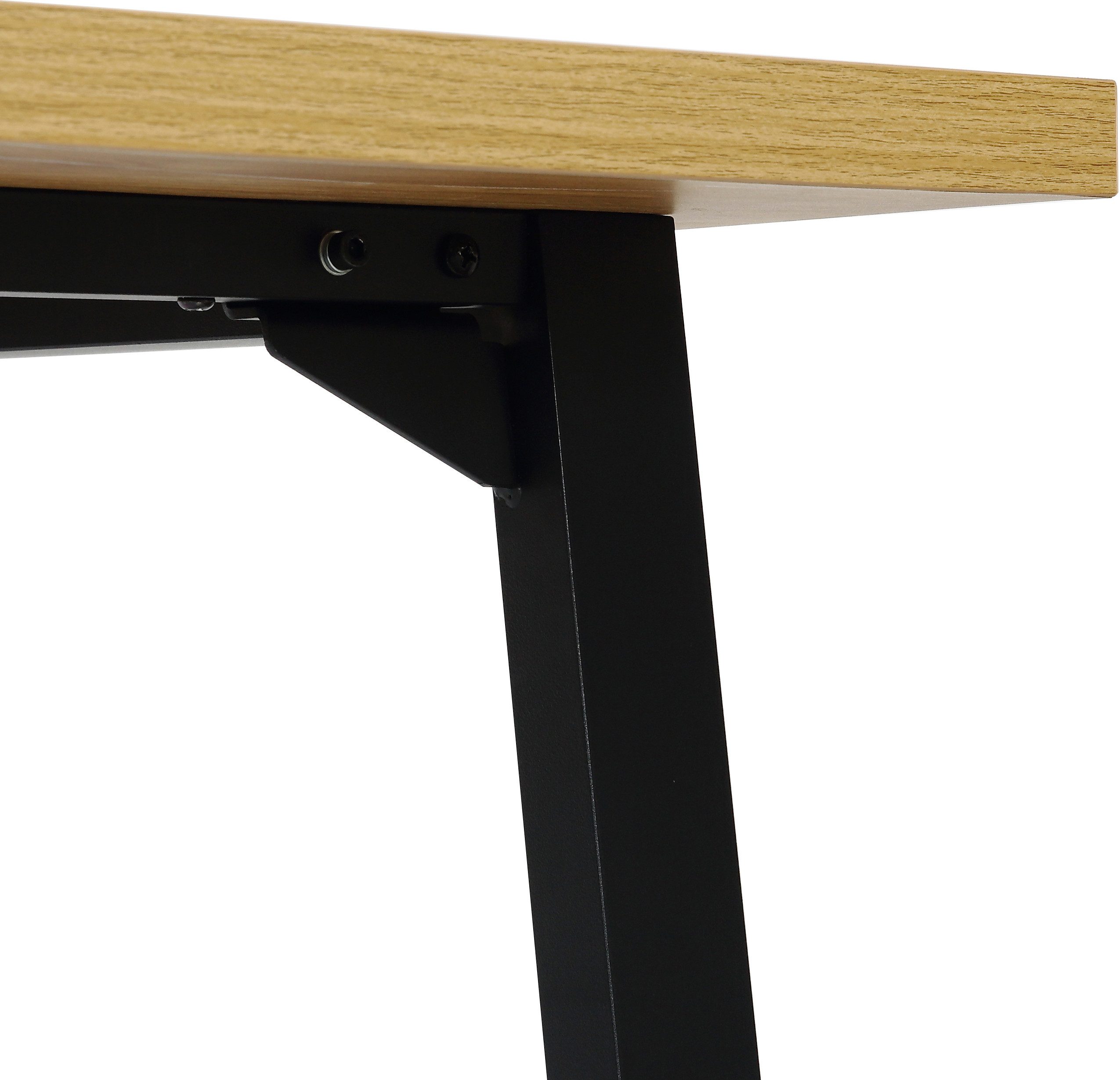 Home affaire Eettafel Soyans moderne kuipframe, in vier breedtes, melaminehars gecoat