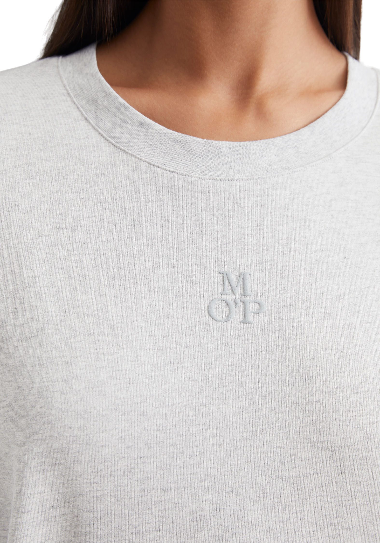 Marc O'Polo Nachthemd Heavy Jersey-Woven met hoge zijnaad-splitten