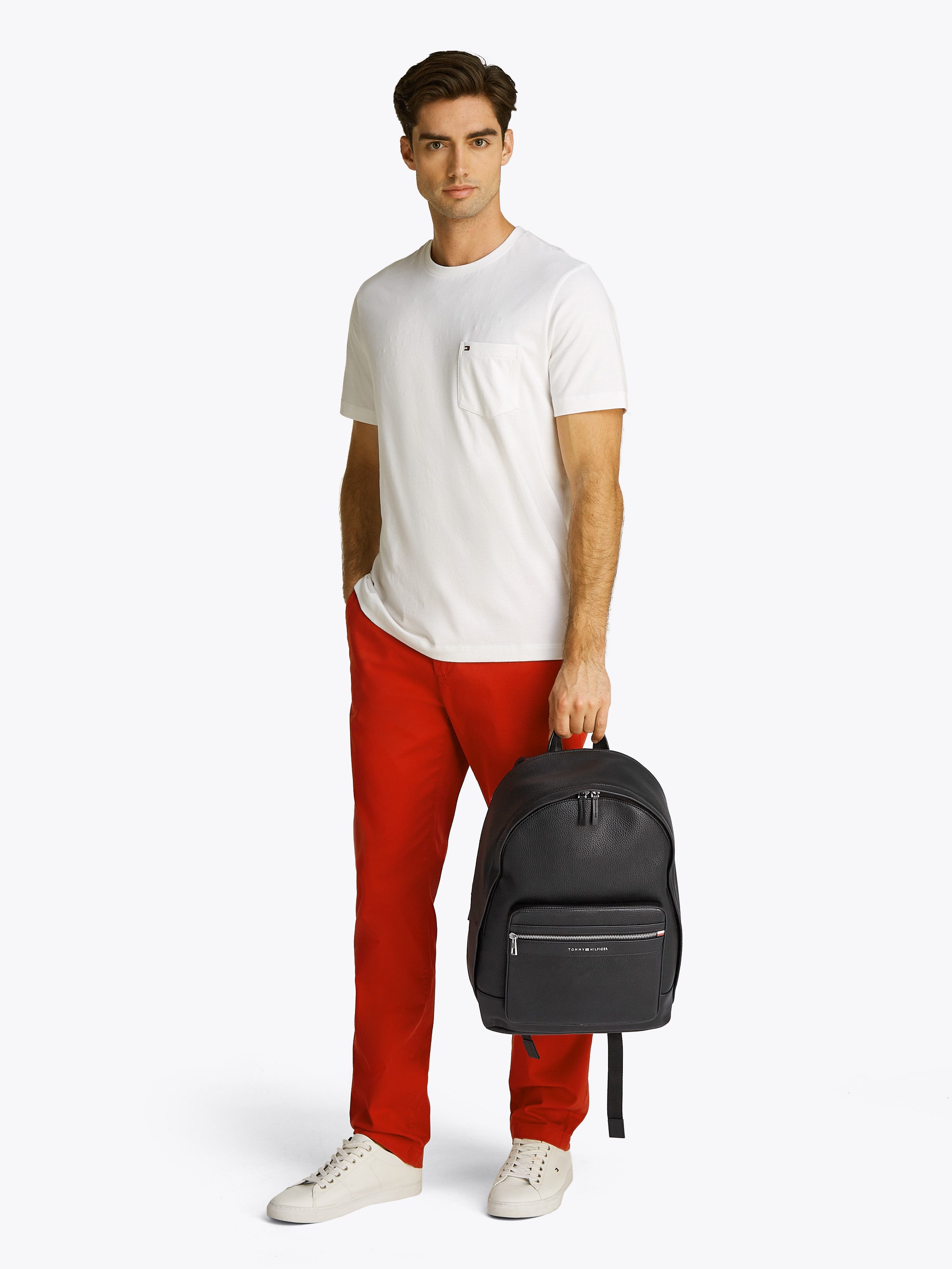 Tommy Hilfiger Rugzak TH CENTRAL BACKPACK , heren, vrijetijdsrugzak, werkrugzak met veel vakken