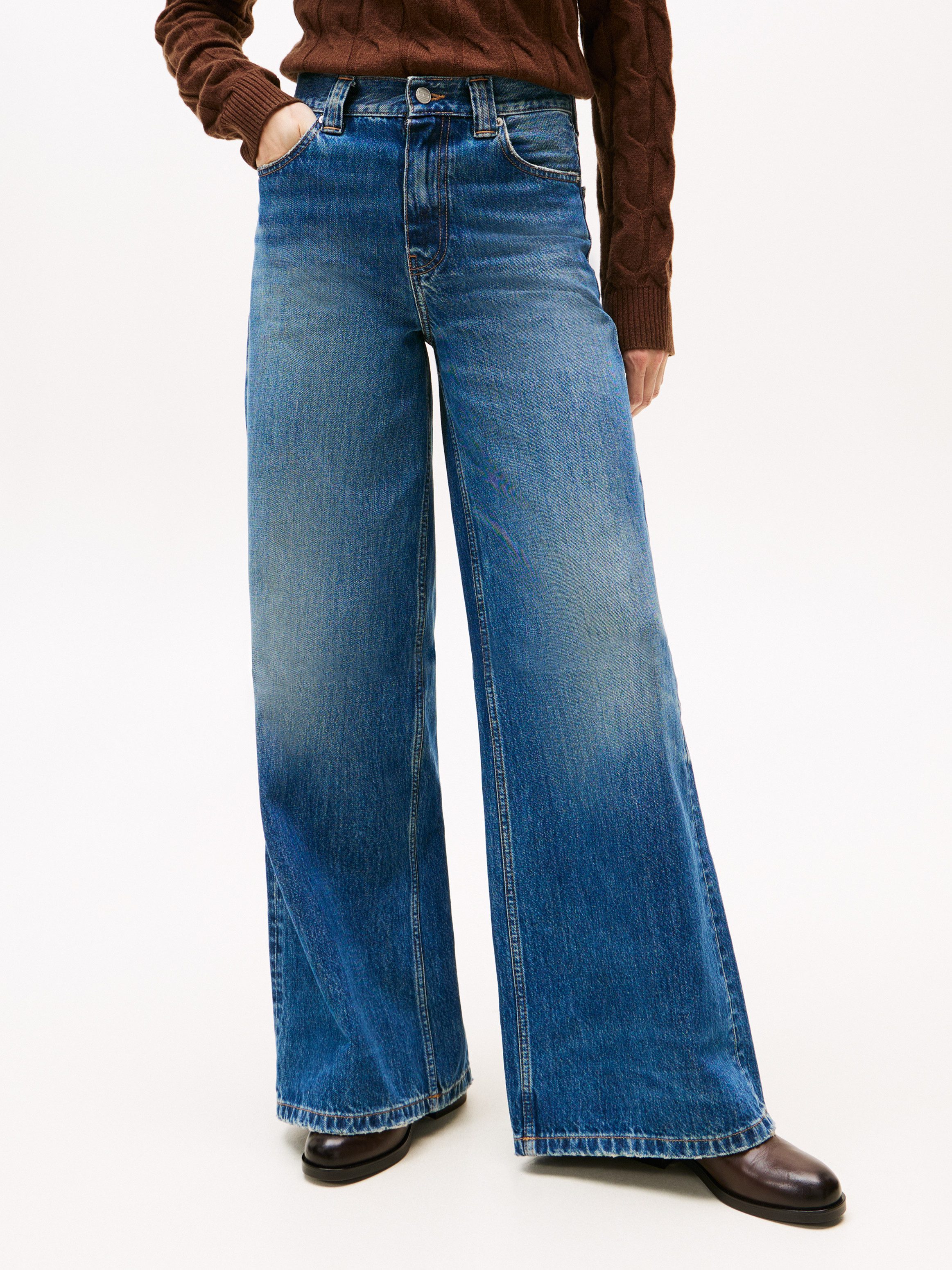 Tommy Hilfiger High-waist jeans DNM KRIS 70's WIDE LEG HW
