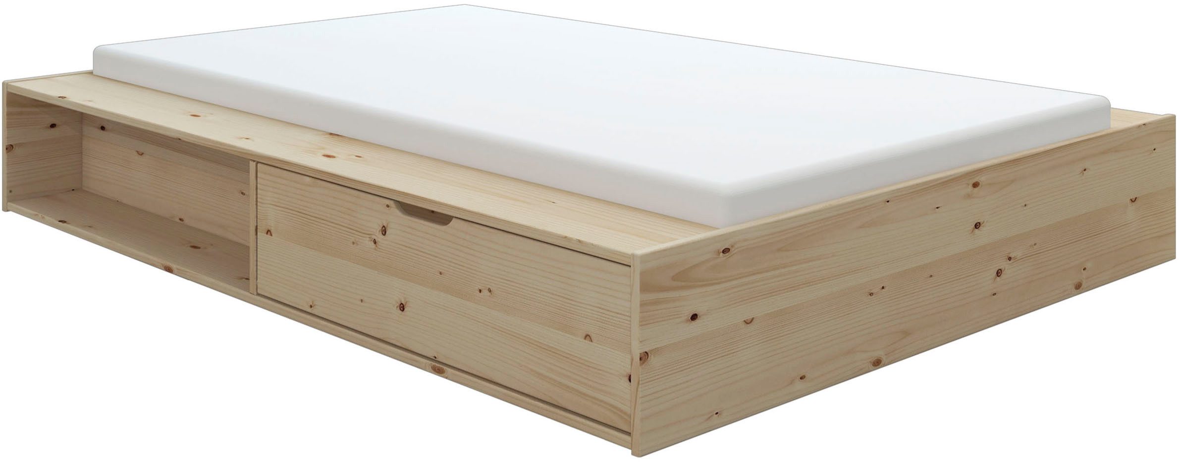 Home affaire Massief houten ledikant Erno, OTTOs keuze, BESTSELLER, opbergbank futonbed, 275KG belastbaar