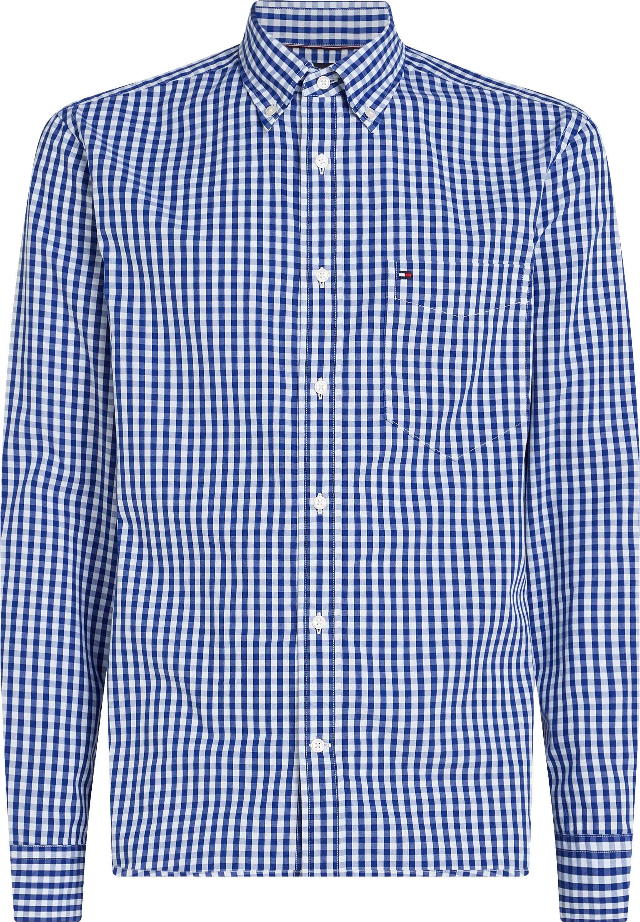 Tommy Hilfiger Overhemd met lange mouwen FLEX POPLIN GINGHAM SHIRT