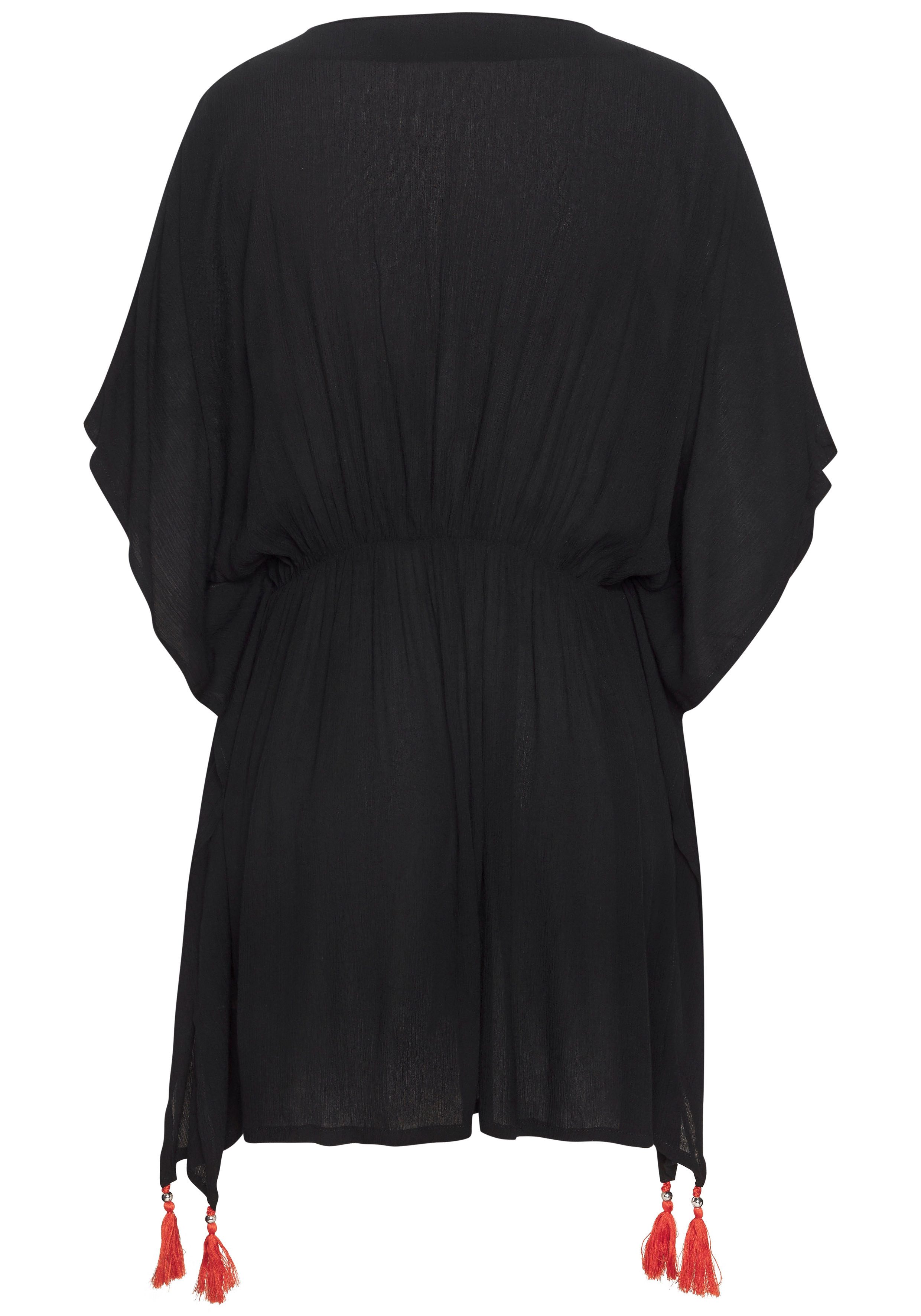 Lascana Tuniek gemaakt van crêpe viscose, blousejurk, strandkleding, transparant