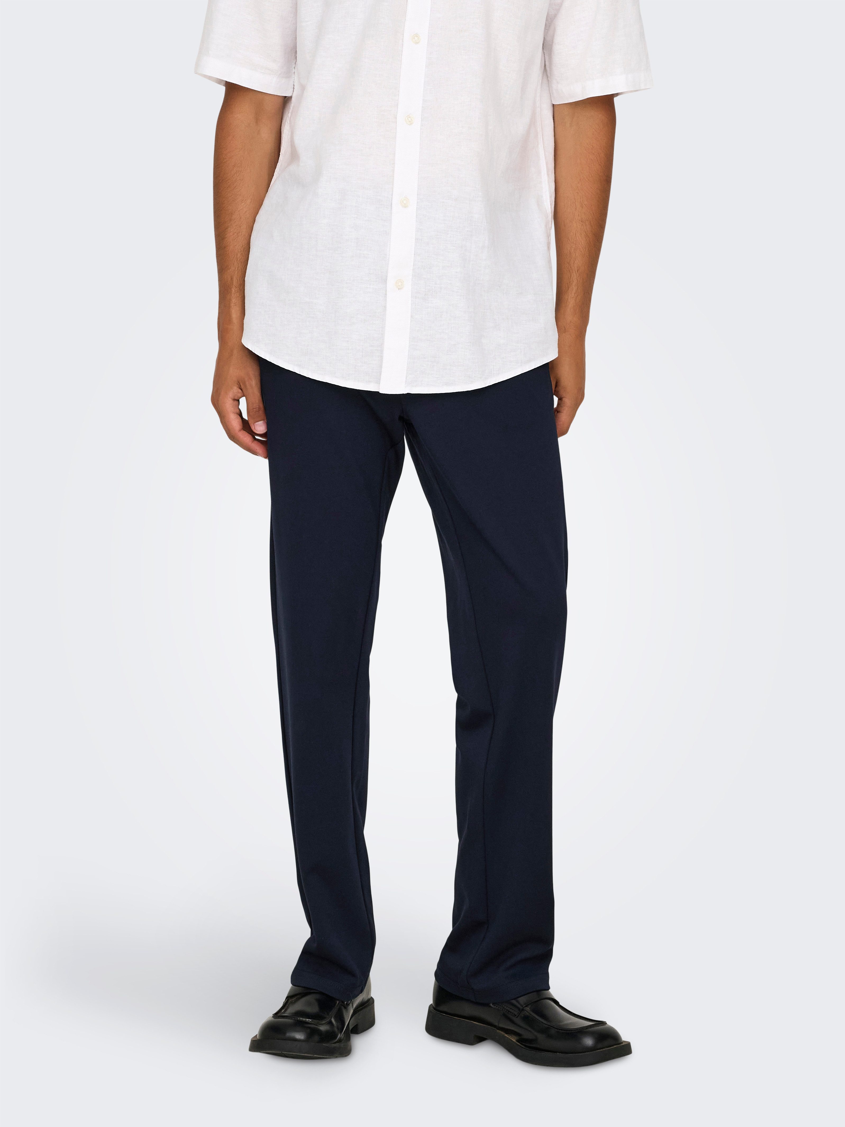 ONLY & SONS Stoffen broek ONSMARK REGULAR 0209 PANT heren broeken maat 33 grijs
