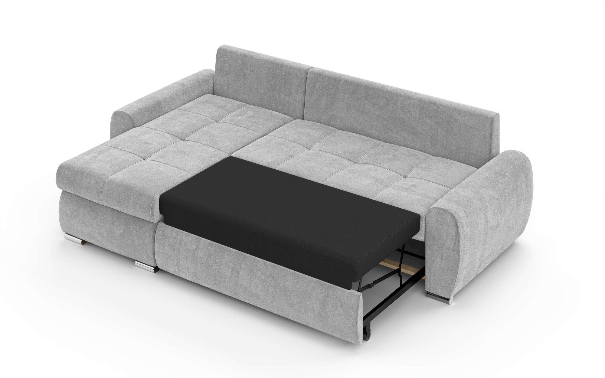 INOSIGN Hoekbank HAVERHILL slaapbank met bedlade, afmetingen B/H/D: 237/89/166 cm