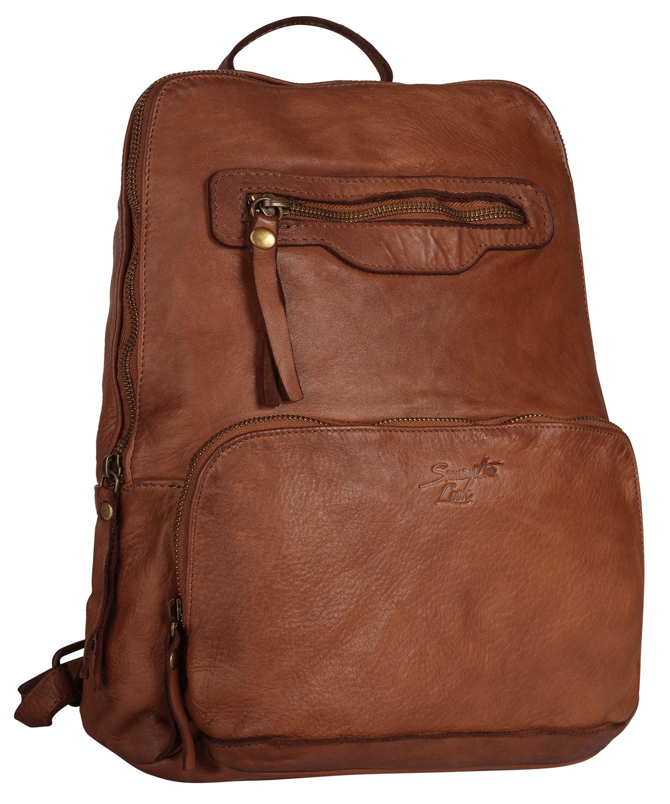Samantha Look Rugzak echt leer, made in italy