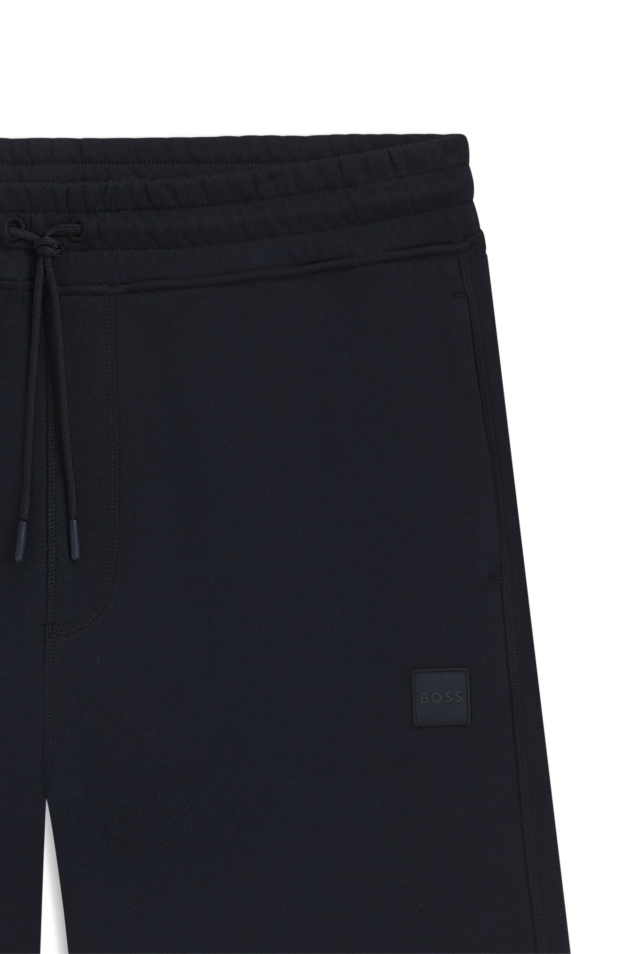 Boss Orange Sweatshort Sewalk met boss-merklabel