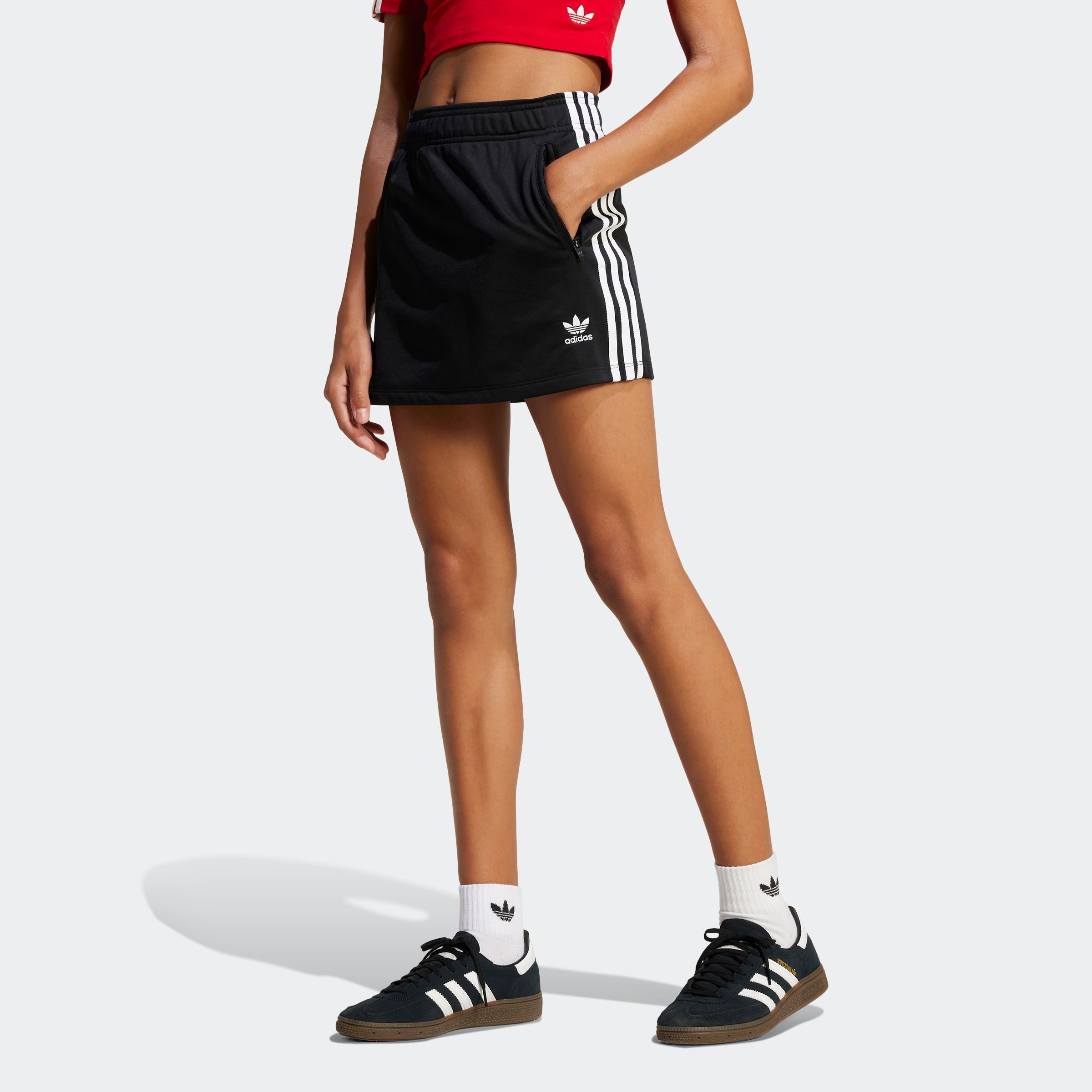adidas Originals Sweatrok FIREBIRD SKIRT meisjes rokken maat 128 zwart