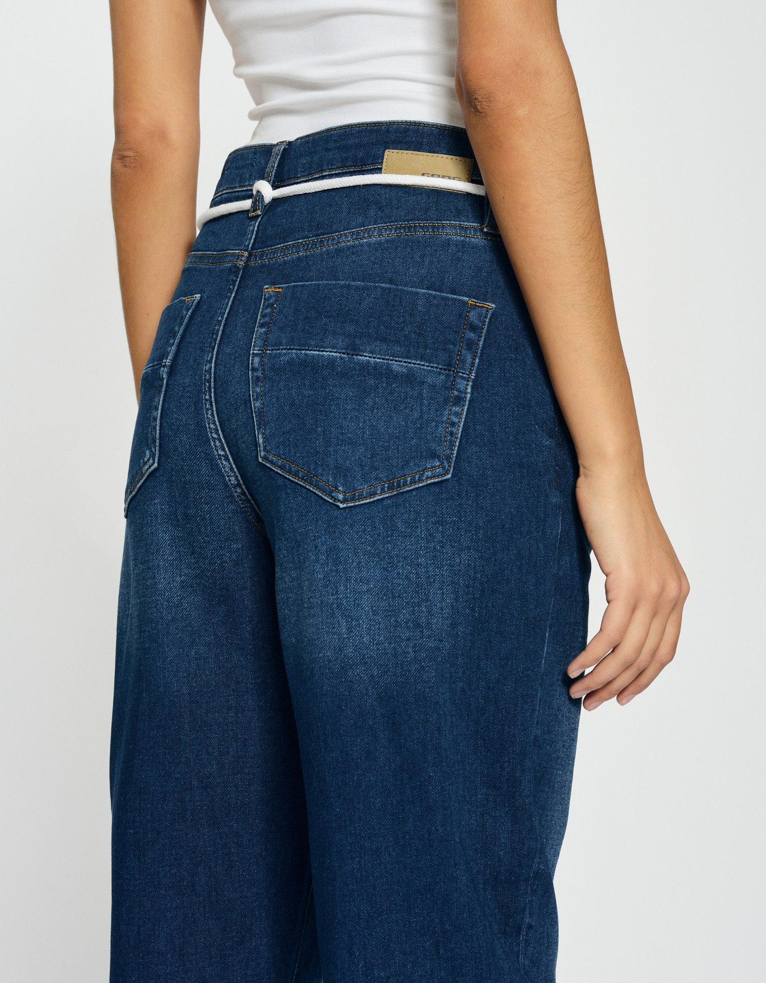 GANG Joggingbroek 94SILVIA JOGGER zachte sweat denim