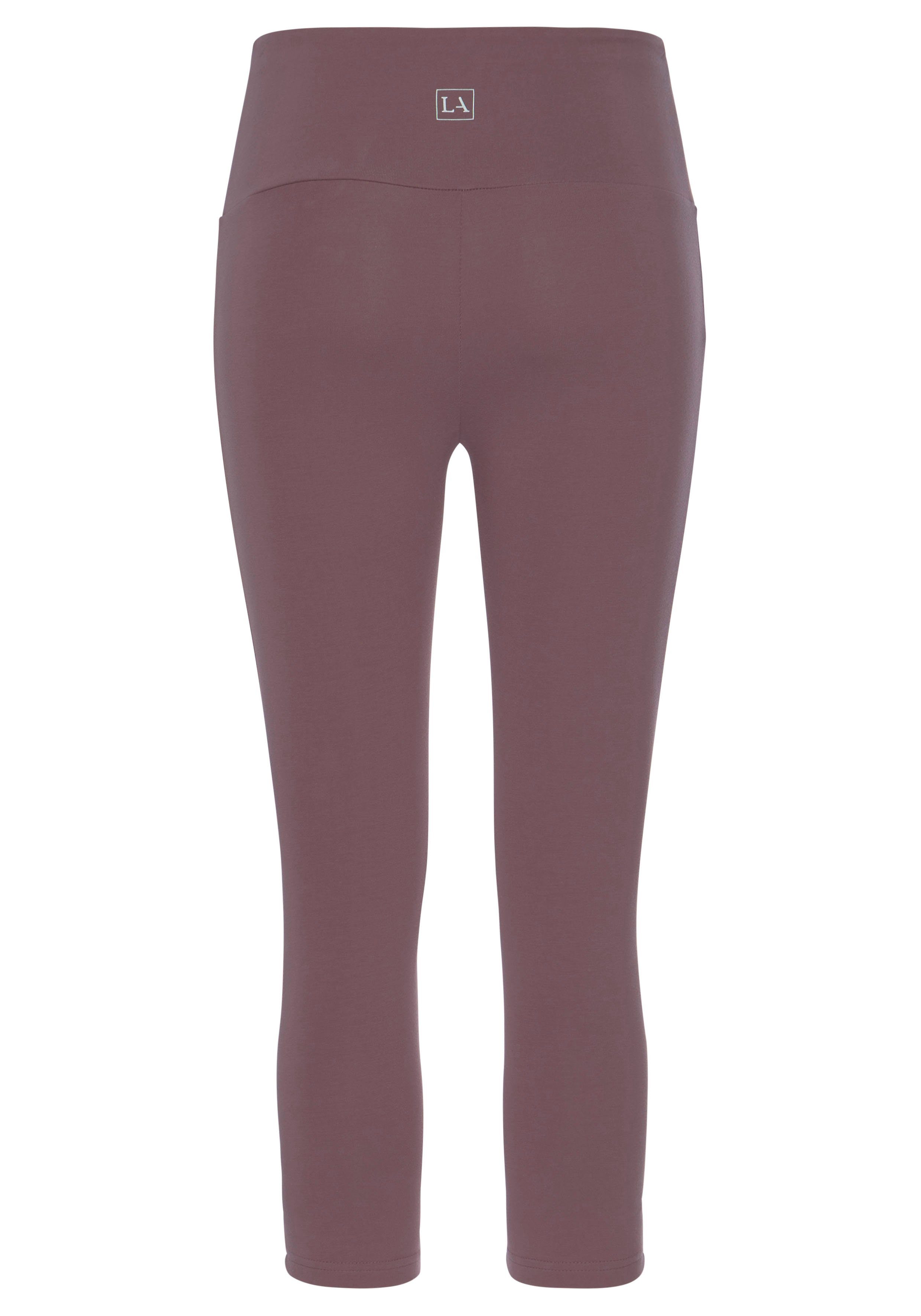 Lascana Caprilegging met brede zachte boord, loungewear