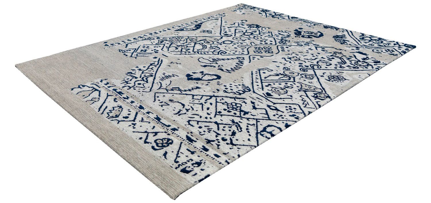 Kayoom Vloerkleed River 120 Jacquard, retro- en vintage-ontwerp, katoen achterkant