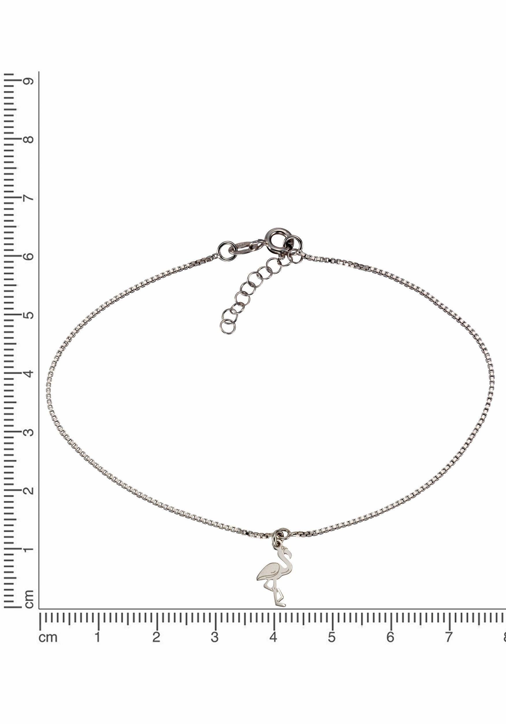 Firetti Enkelkettinkje Sieraad cadeau zilverkleur 925 lichaams-sieraad flamingo Venetiaanse ketting