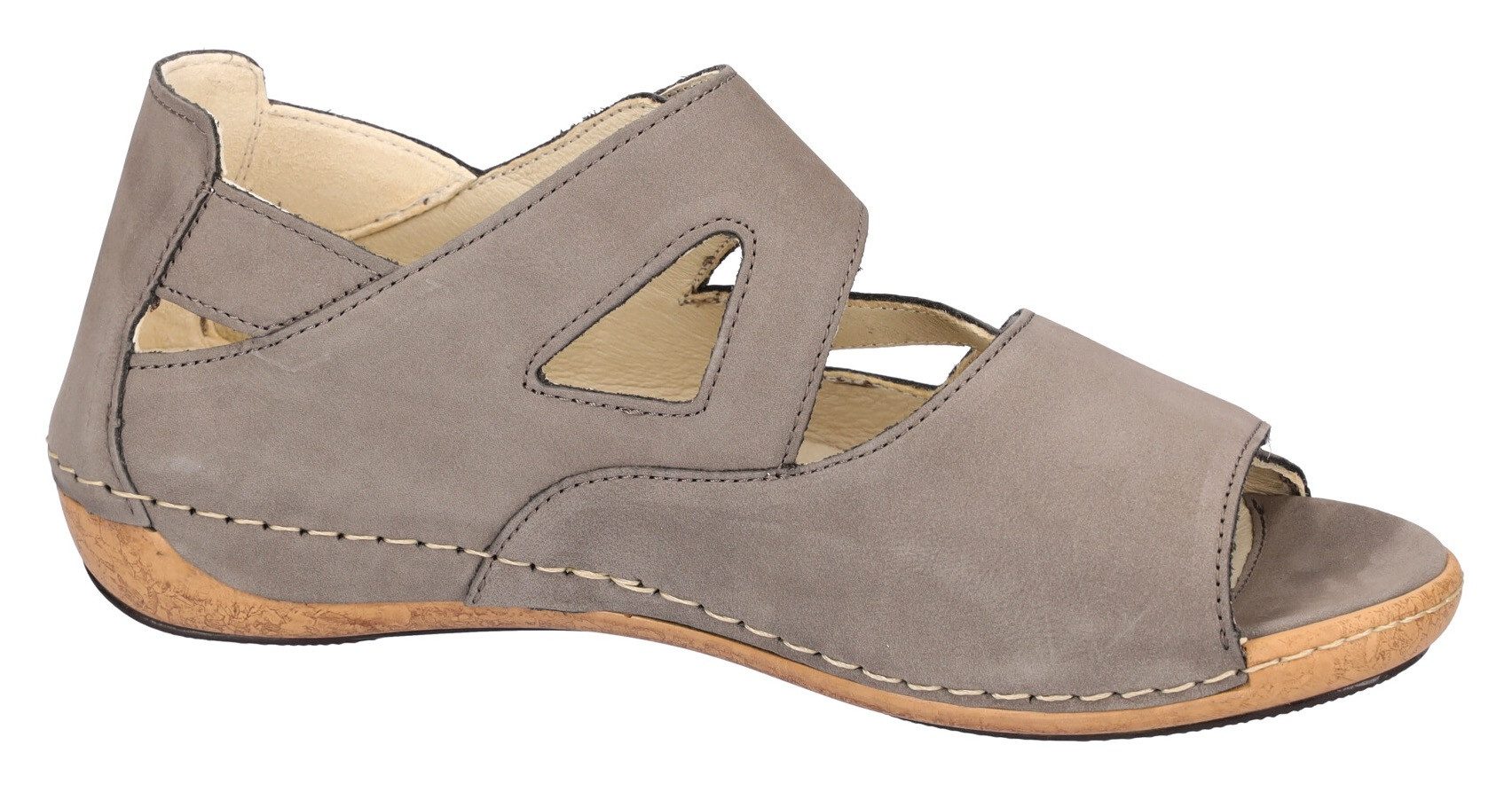 Waldläufer Sandalen HELIETT , wedge-sandaal, zomerschoen, comfort-schoen, klittenbandsluitingen, h-breedte