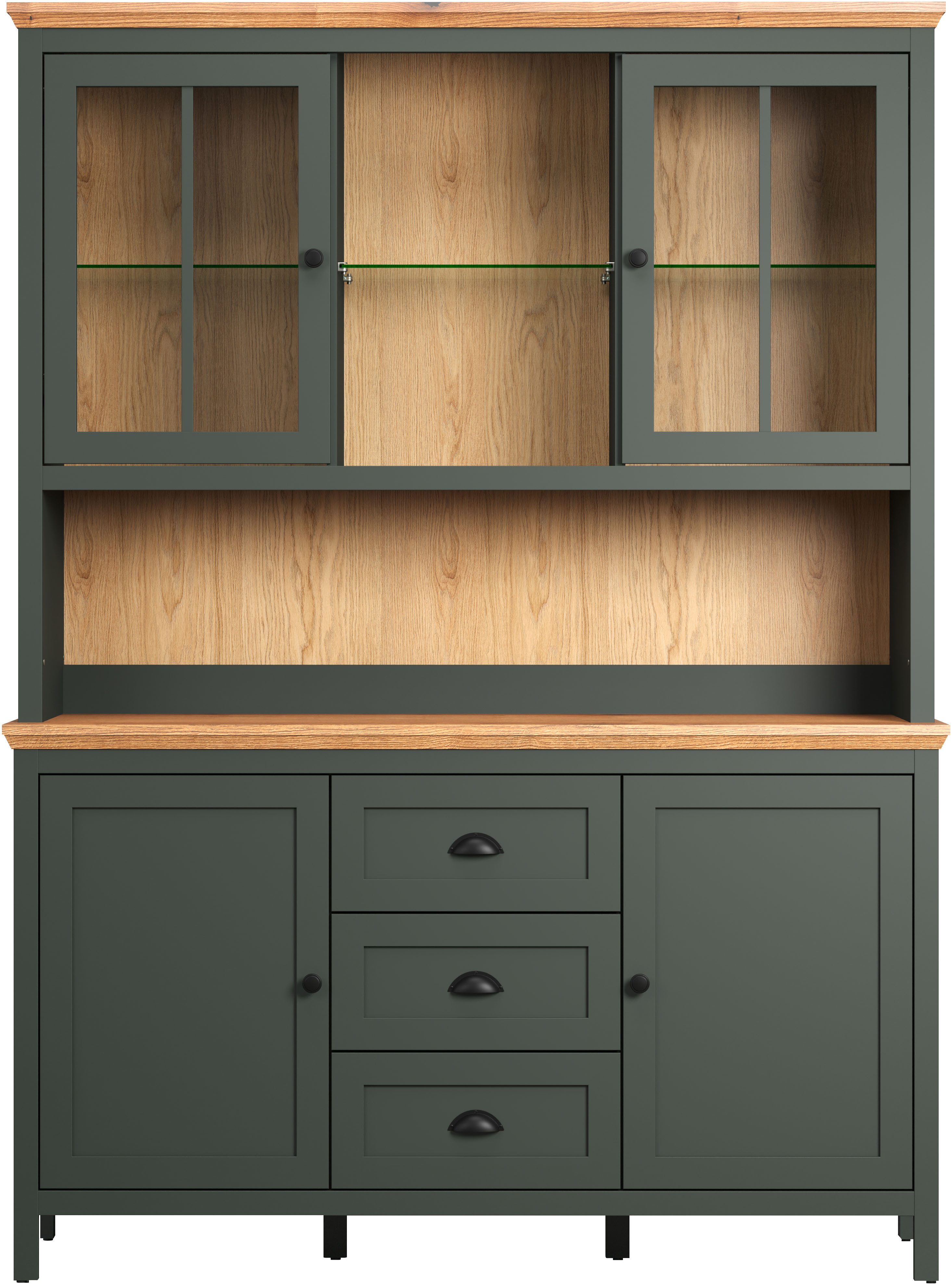 Home affaire Buffetkast Vienna Servieskast, incl. LED-verlichting(B/D/H) 146/39/112 cm (1 stuk)