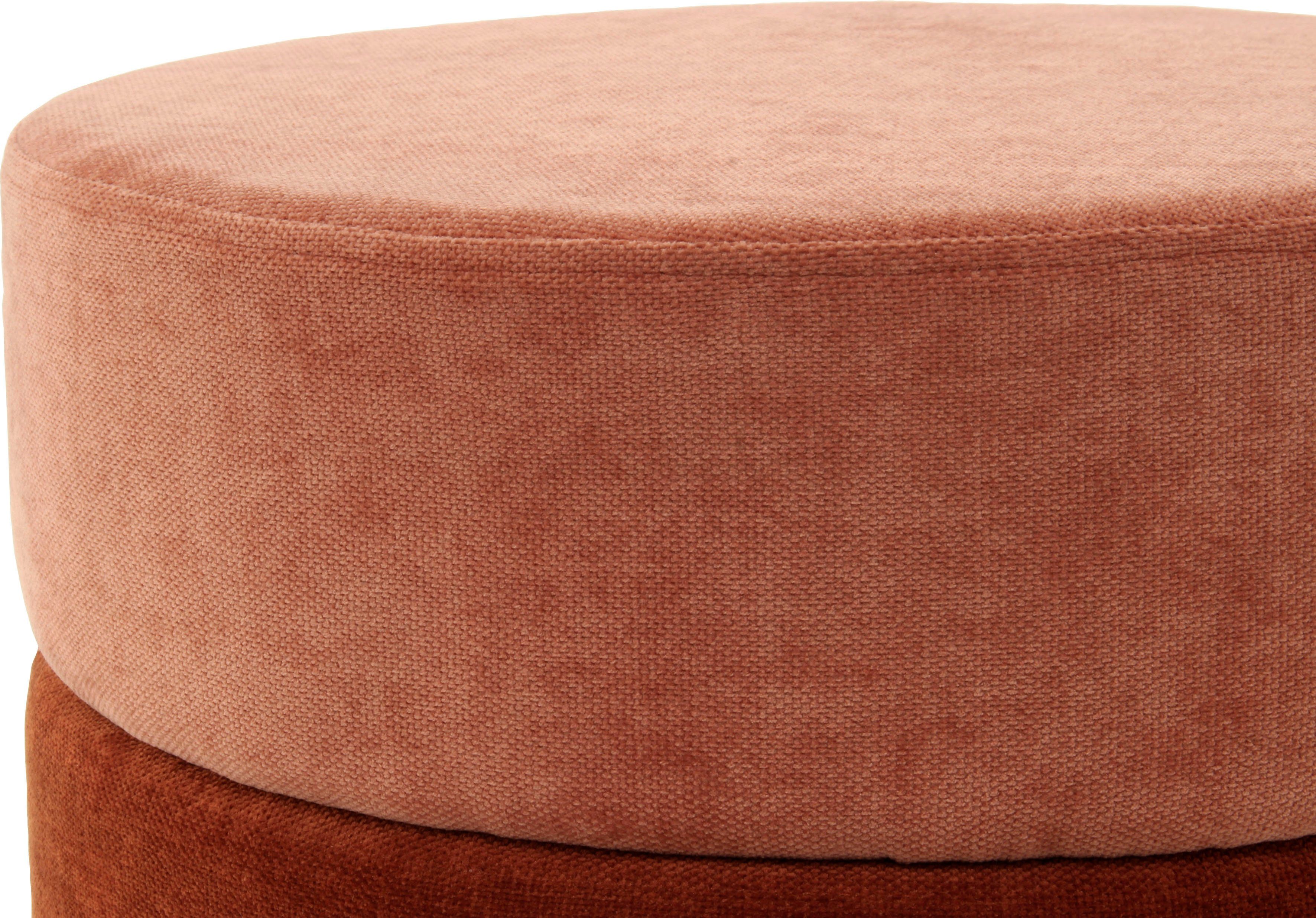 Kayoom ZitHocker Matilda 225, comfortabele ronde vorm, gezellige design-hocker (1 stuk)