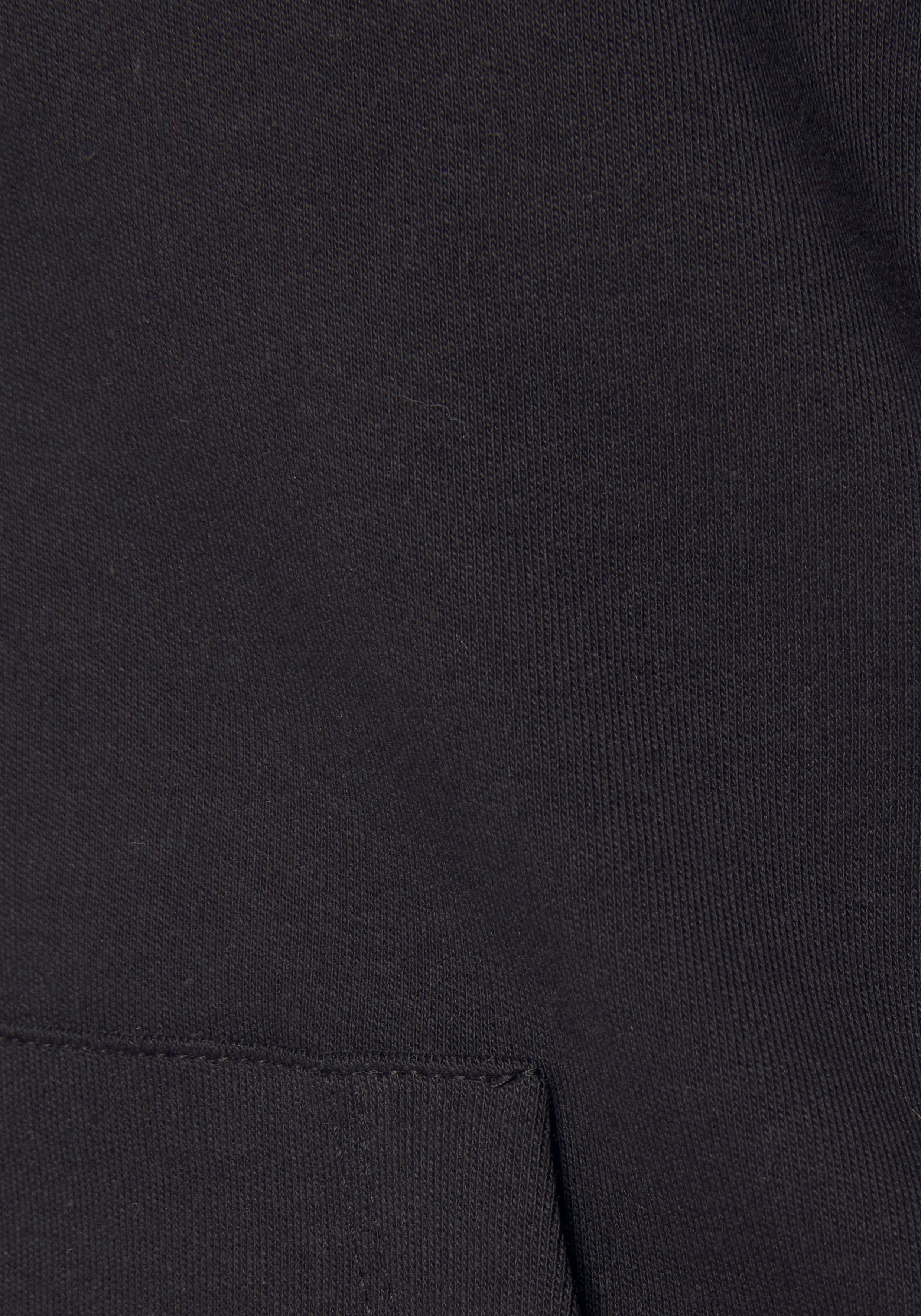 Bench. Loungewear Sweatvest met glanzende logo-borduurwerk op de staande kraag loungepak