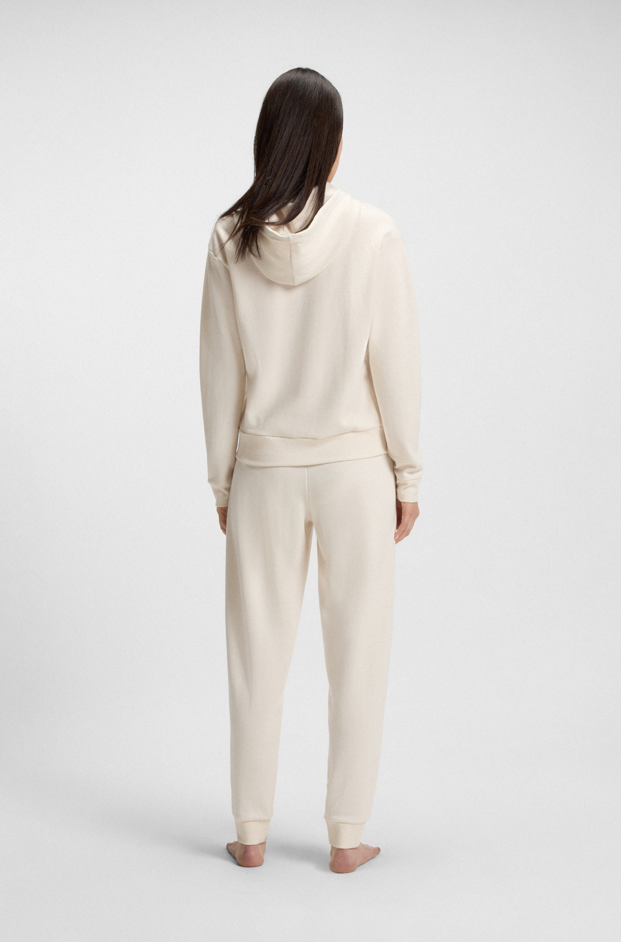 BOSS Relaxbroek CP Stripe_Pants Cuff met contrastkleurige koord