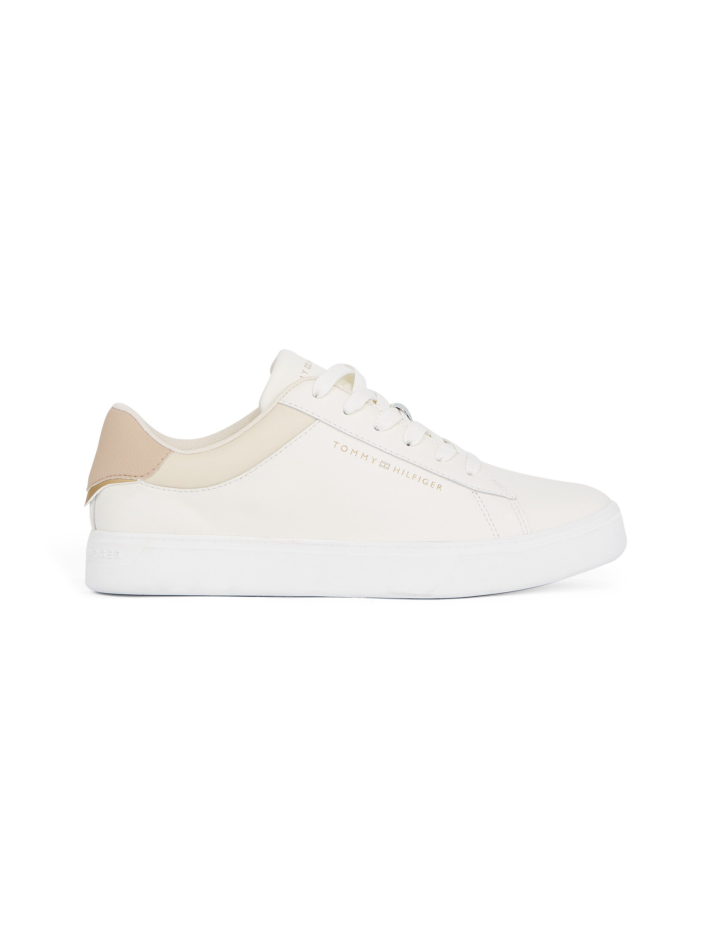 Tommy Hilfiger Plateausneakers ESSENTIAL COURT SNEAKER , vrijetijdsschoen, lage schoen, veterschoen met logo-opdruk