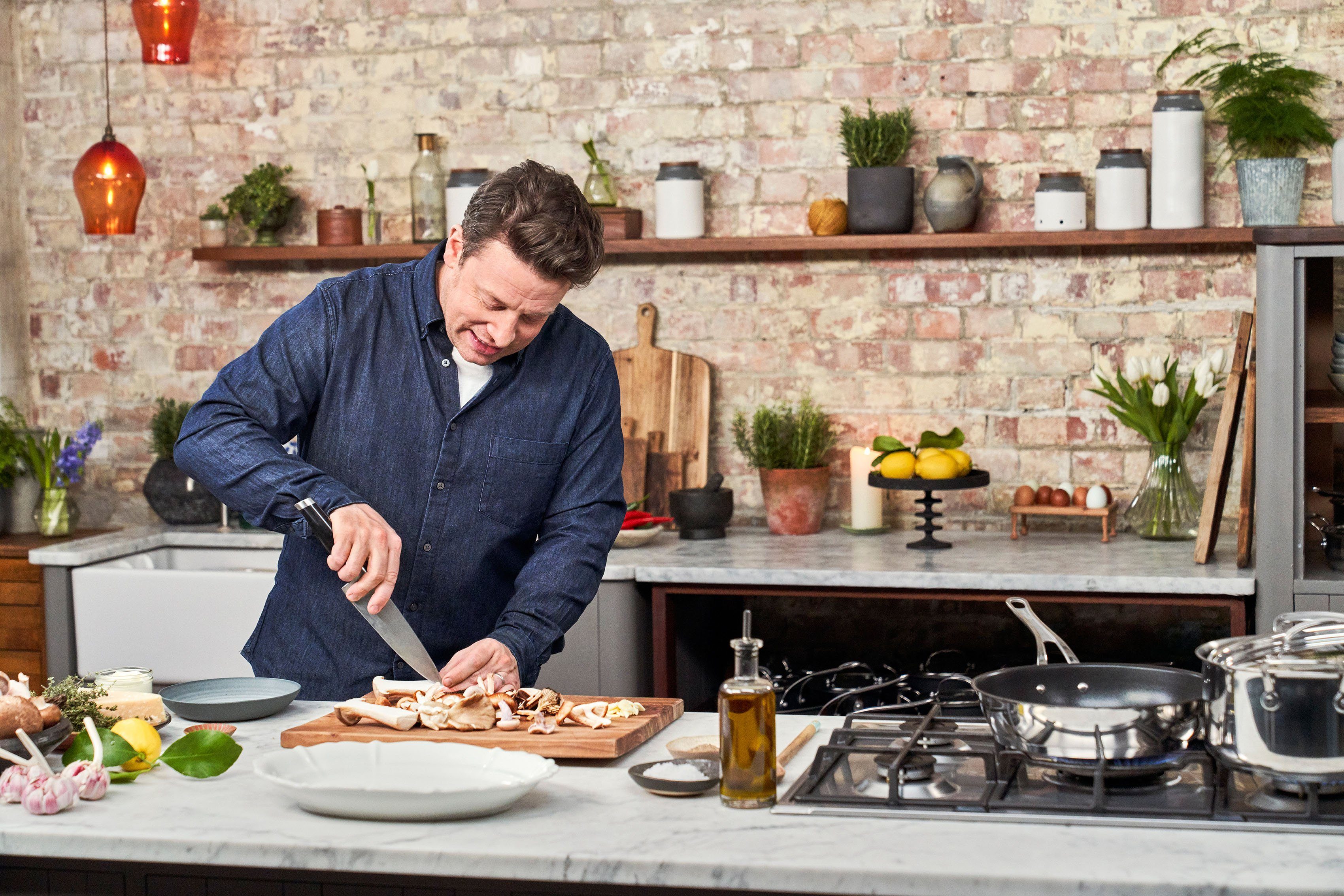 Tefal Wok Jamie Oliver Cook's Classic, wokpan inductie Thermo-signaal bij ideale baktemperatuur, anti-aanbakcoating (1-delig)