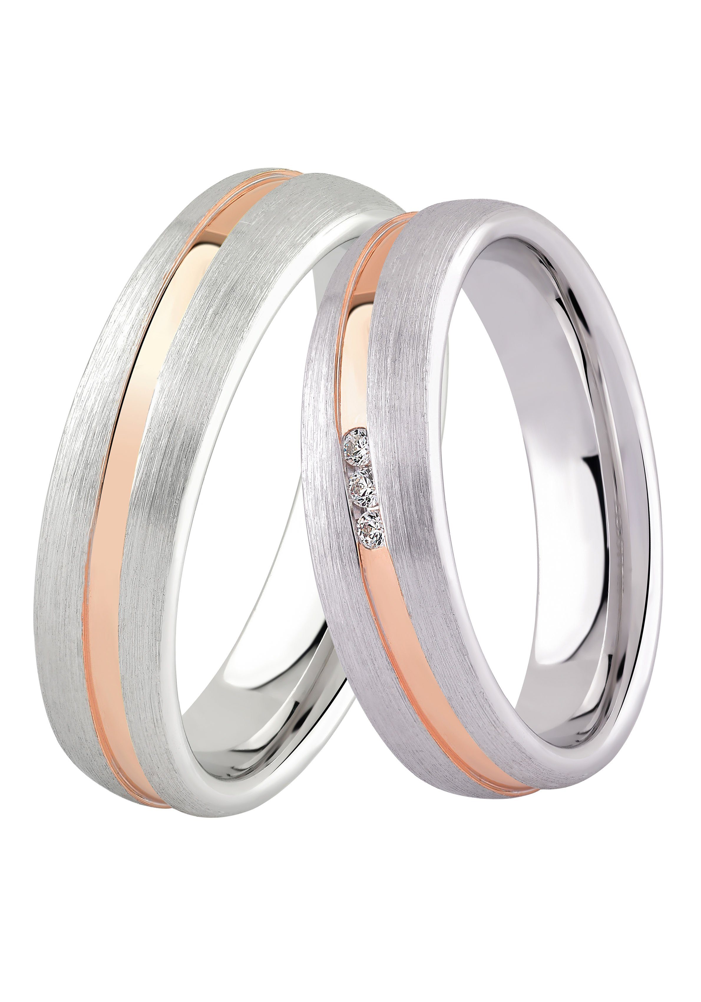DOOSTI Trouwring Sieraad cadeau zilverkleur 925 trouwring partner ring LIEFDE unisex ringen maat 54 zilver(kleur)