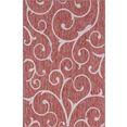 myflair moebel  accessoires vloerkleed outdoor beauties geschikt voor binnen en buiten, ideaal in de woonkamer  slaapkamer rood