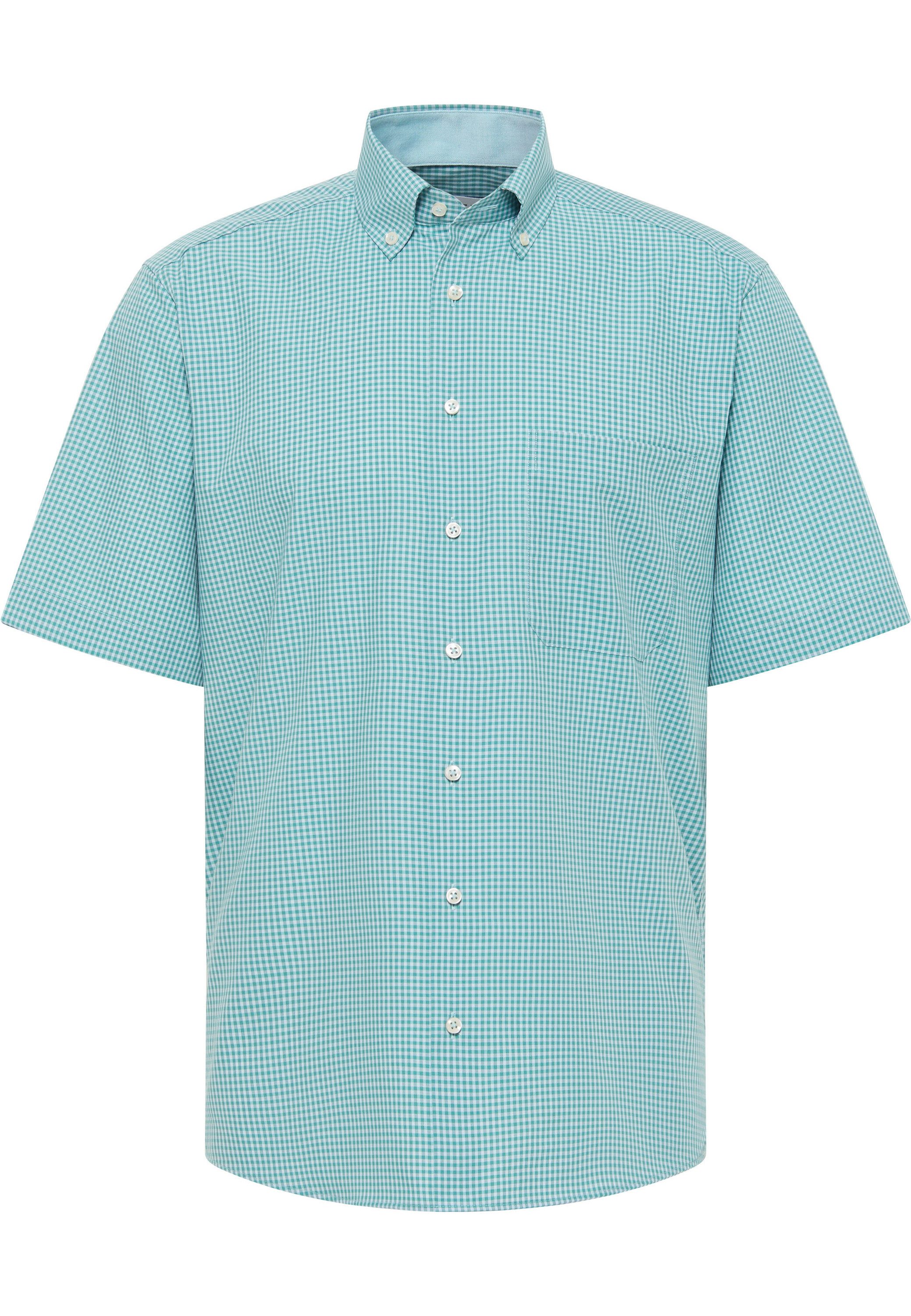 Eterna Overhemd met korte mouwen Comfort fit NON IRON (strijkvrij)