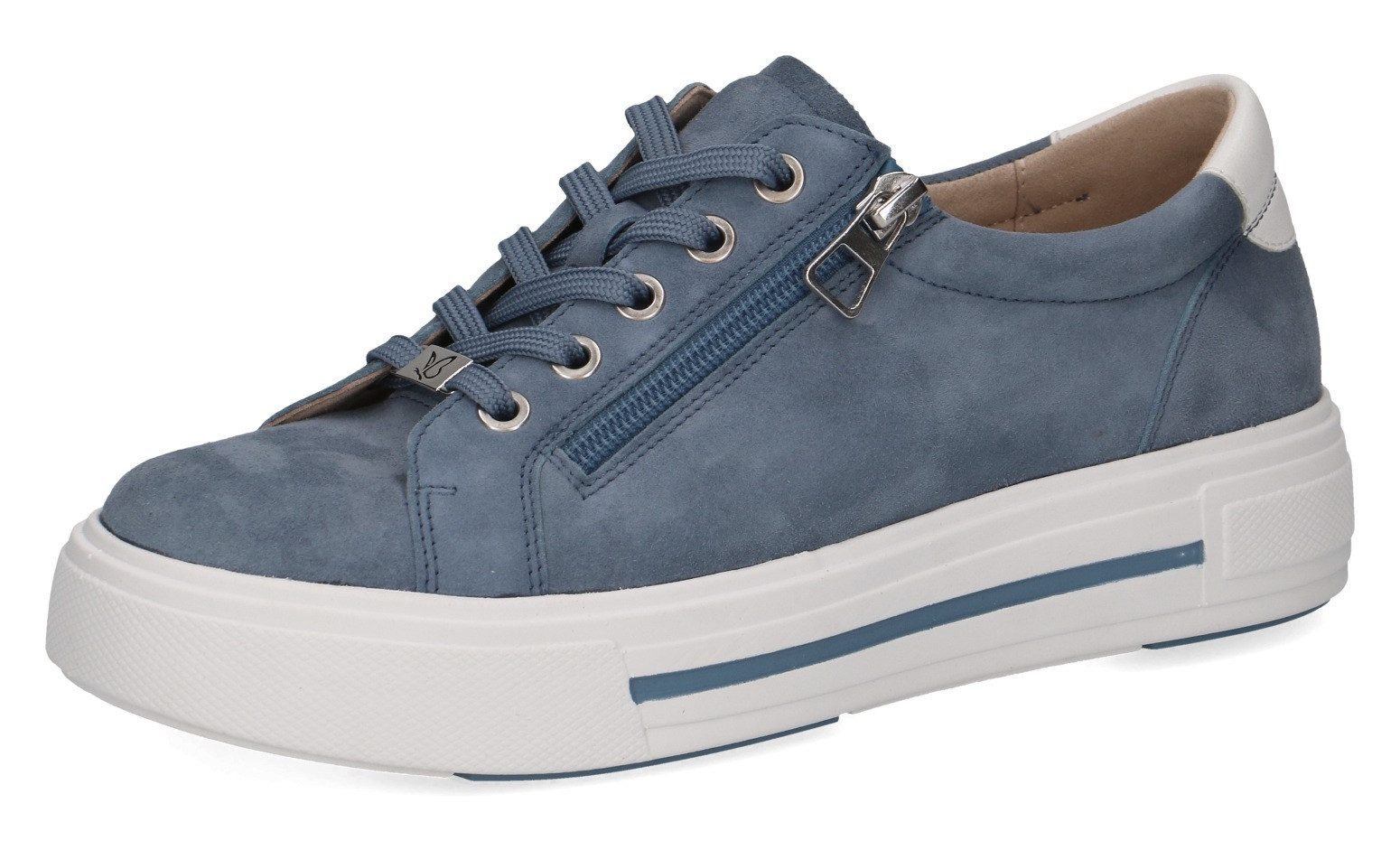 Caprice Plateausneakers , vrijetijdsschoen, lage schoen, veterschoen met gevoerde schacht