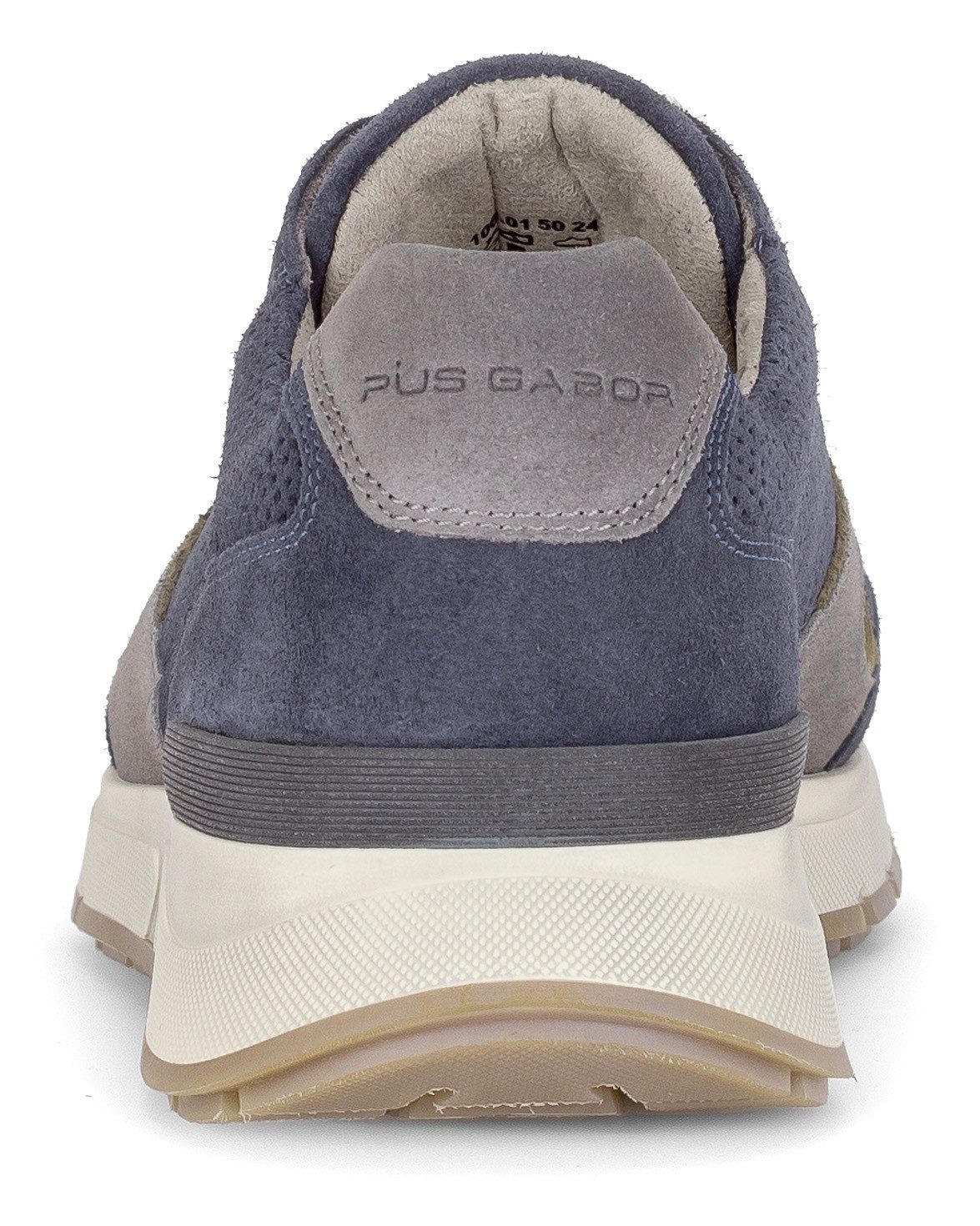 Pius Gabor Sneakers met sleehak , vrijetijdsschoen, lage schoen, veterschoen met contrastafwerkingen, g-breedte