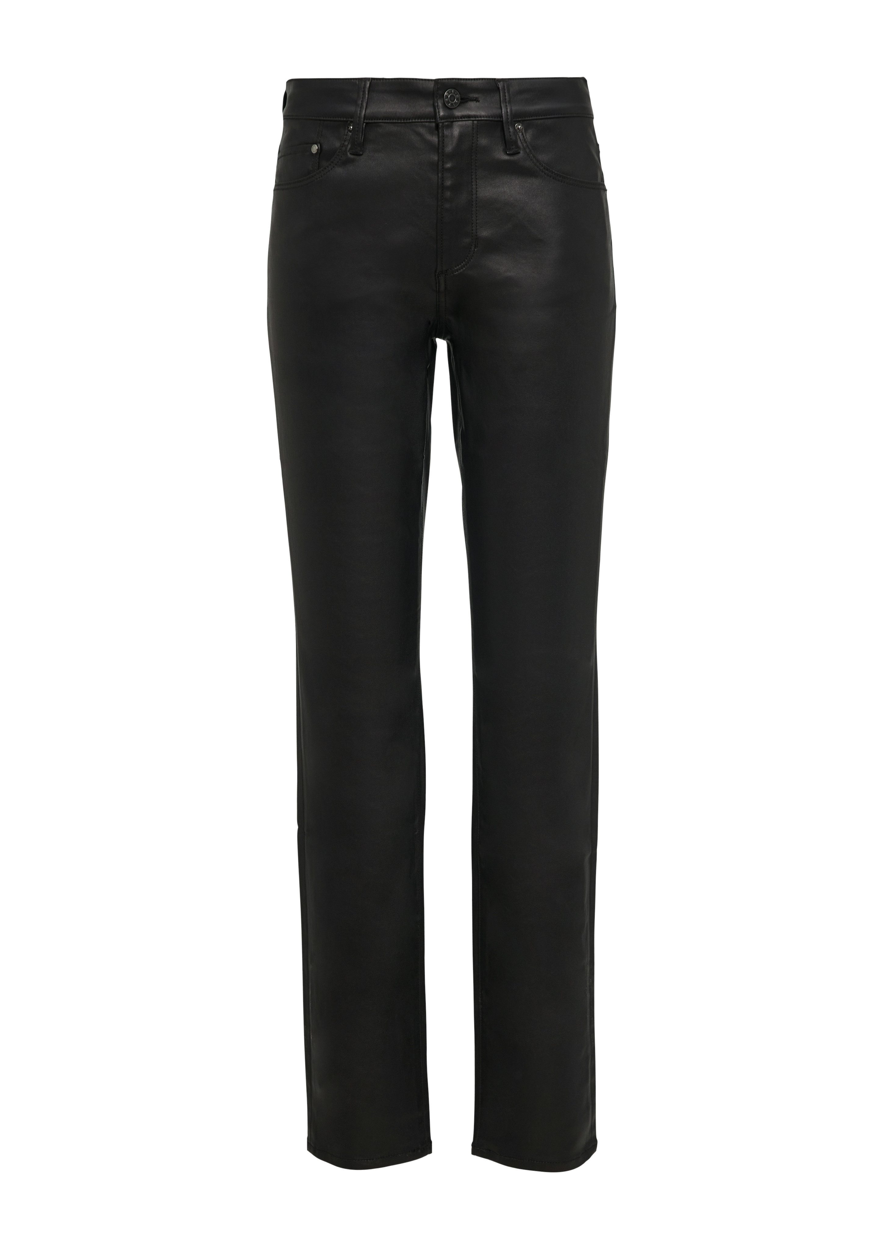 s.Oliver Slim fit jeans in leer-look