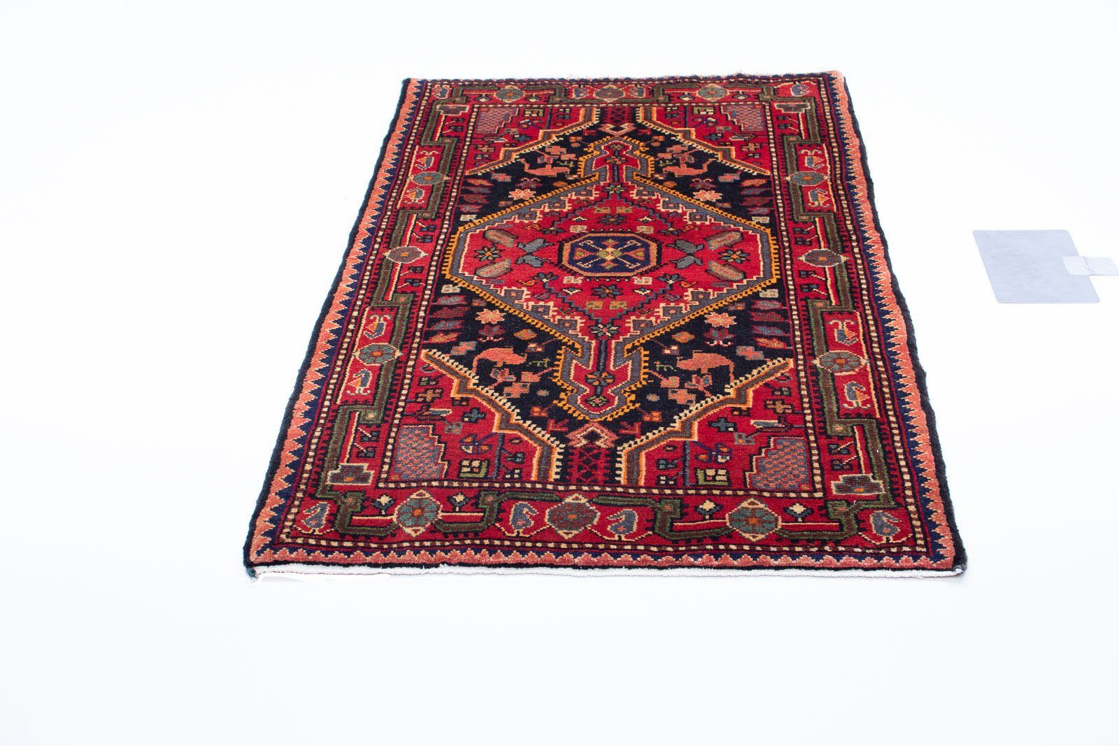 morgenland Wollen kleed Hamadan medaillon 126 x 88 cm Handgeknoopt