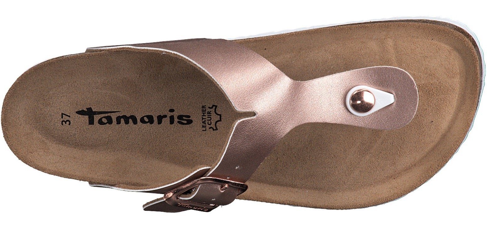 Tamaris Teenslippers Corra zomerschoen, slippers met comfortabele tussenstuk voor de tenen